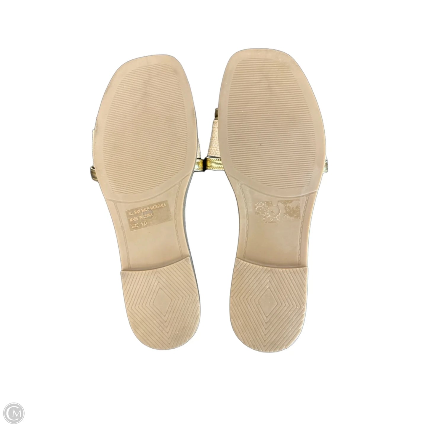 Sandals Flats By Wild Diva In Beige, Size: 10