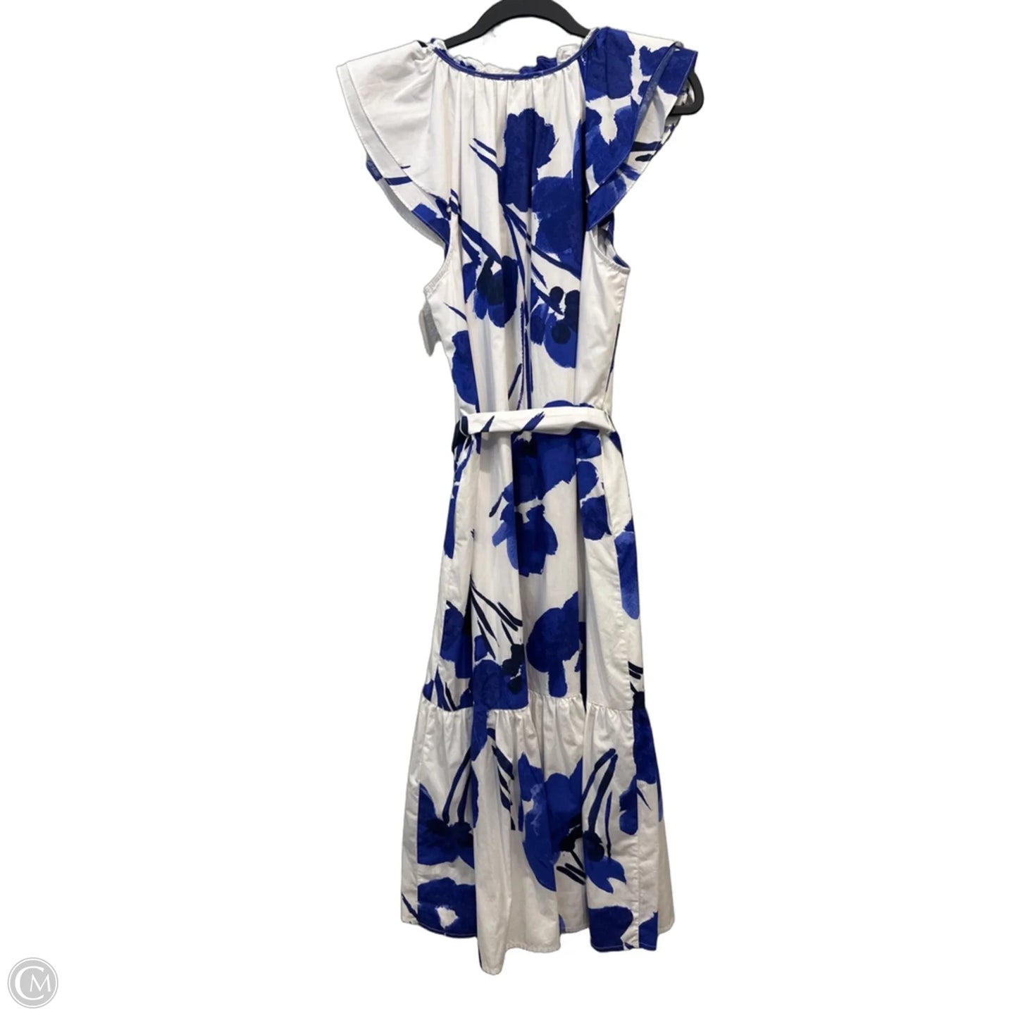 Dress Casual Maxi By Sugar Lips In Blue & White, Size: M