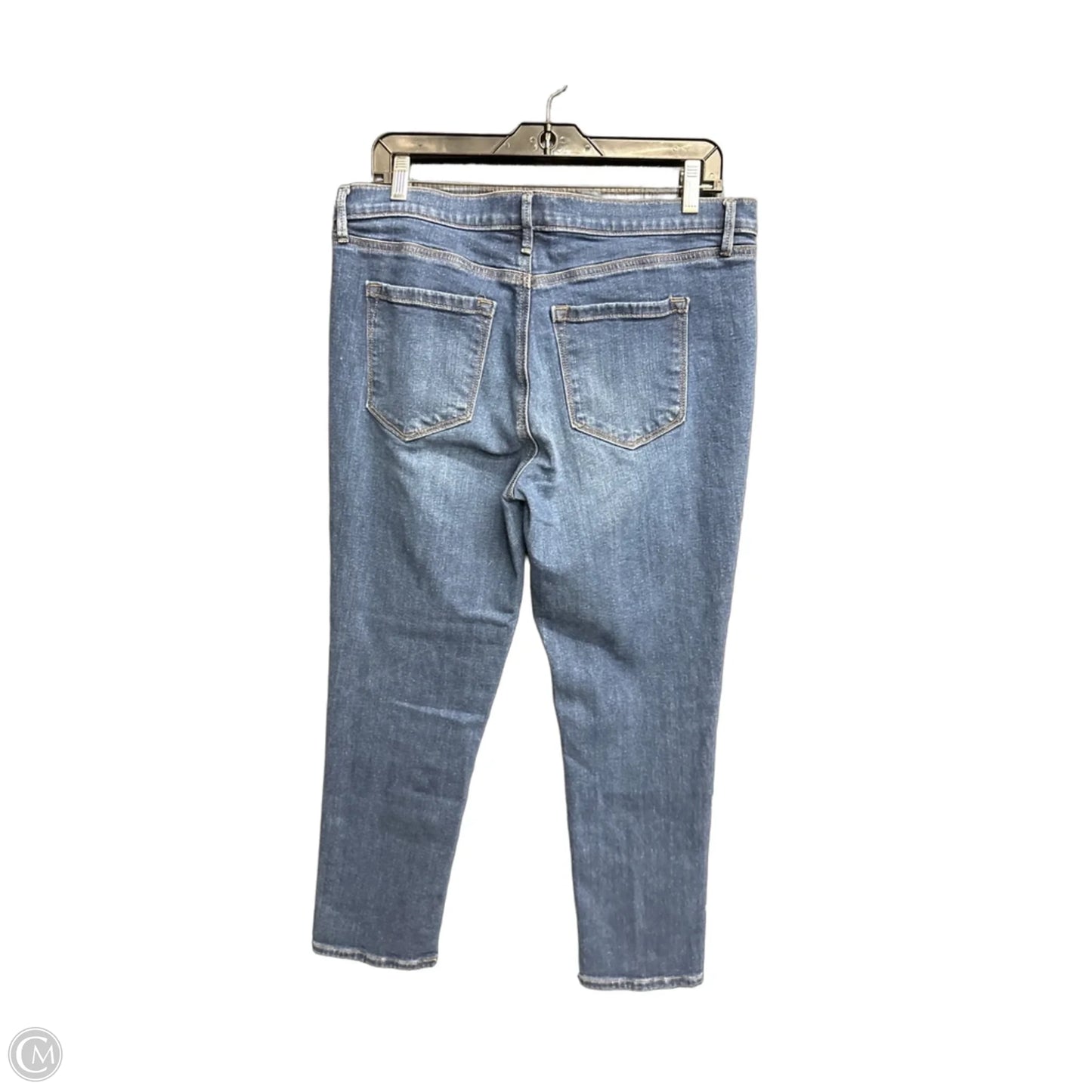 Jeans Straight By Loft In Blue Denim, Size: 10