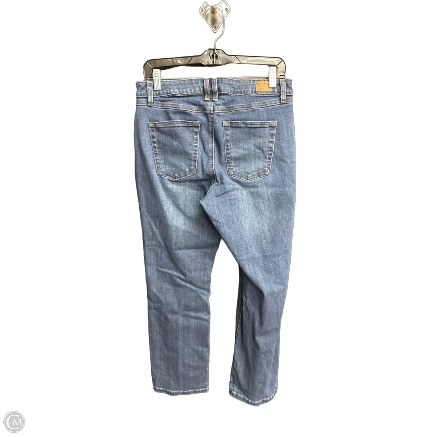 Jeans Straight By L.l. Bean In Blue Denim, Size: 12
