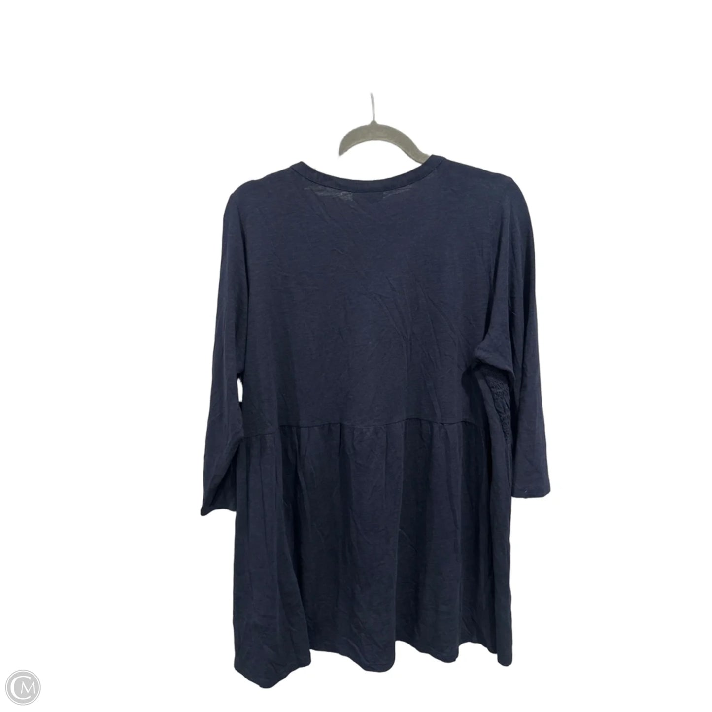 Tunic 3/4 Sleeve By J. Jill In Navy, Size: L