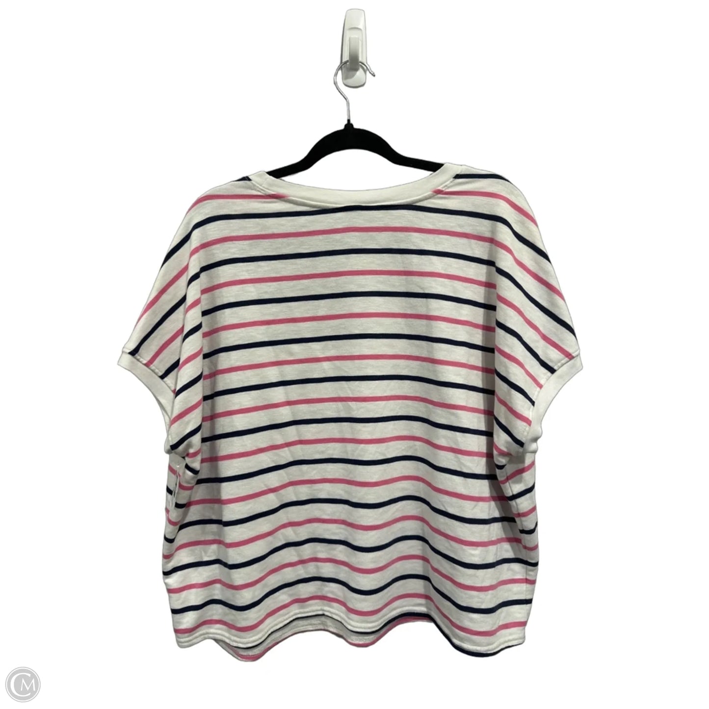 Top Short Sleeve By Old Navy In Striped Pattern, Size: L