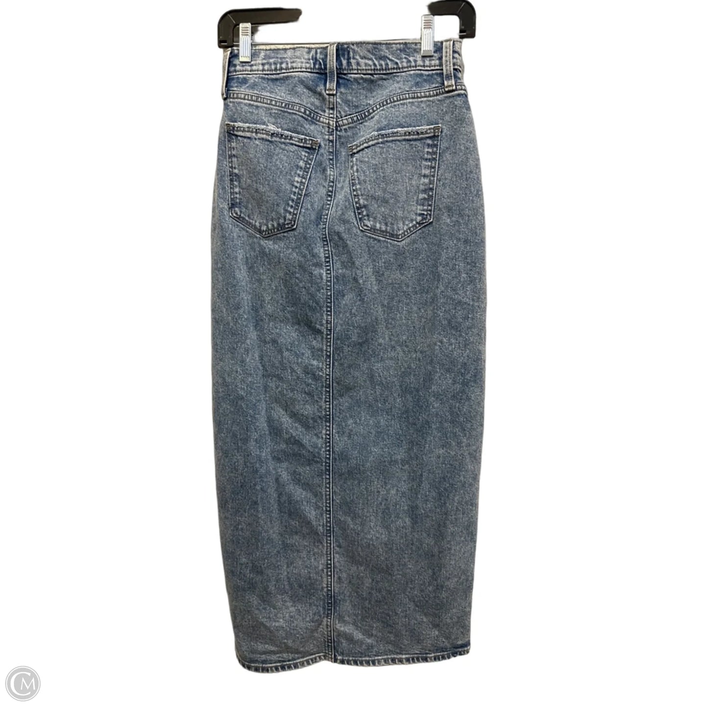 Skirt Maxi By Universal Thread In Blue Denim, Size: 0
