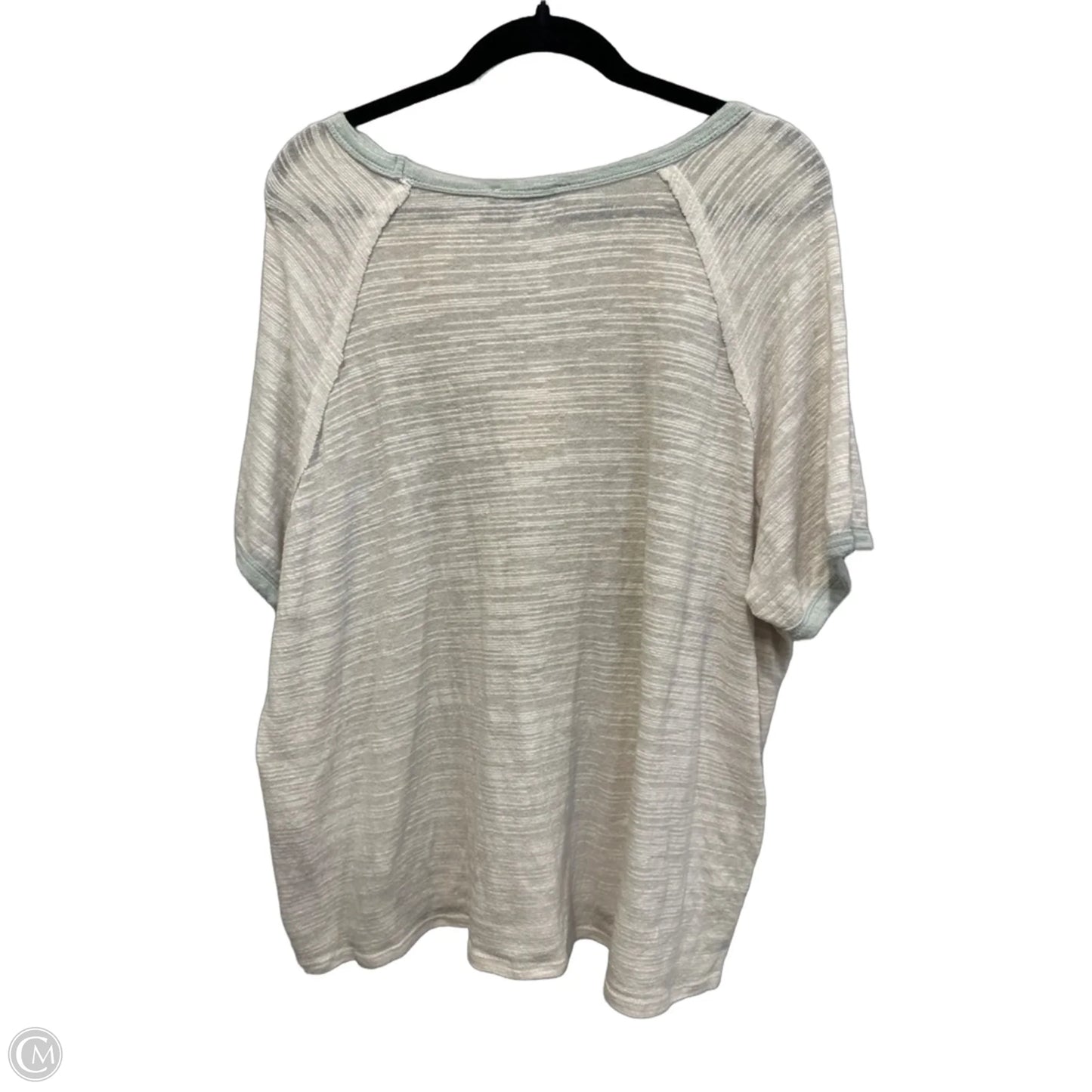 Top Short Sleeve By Altard State In Blue & Grey, Size: S