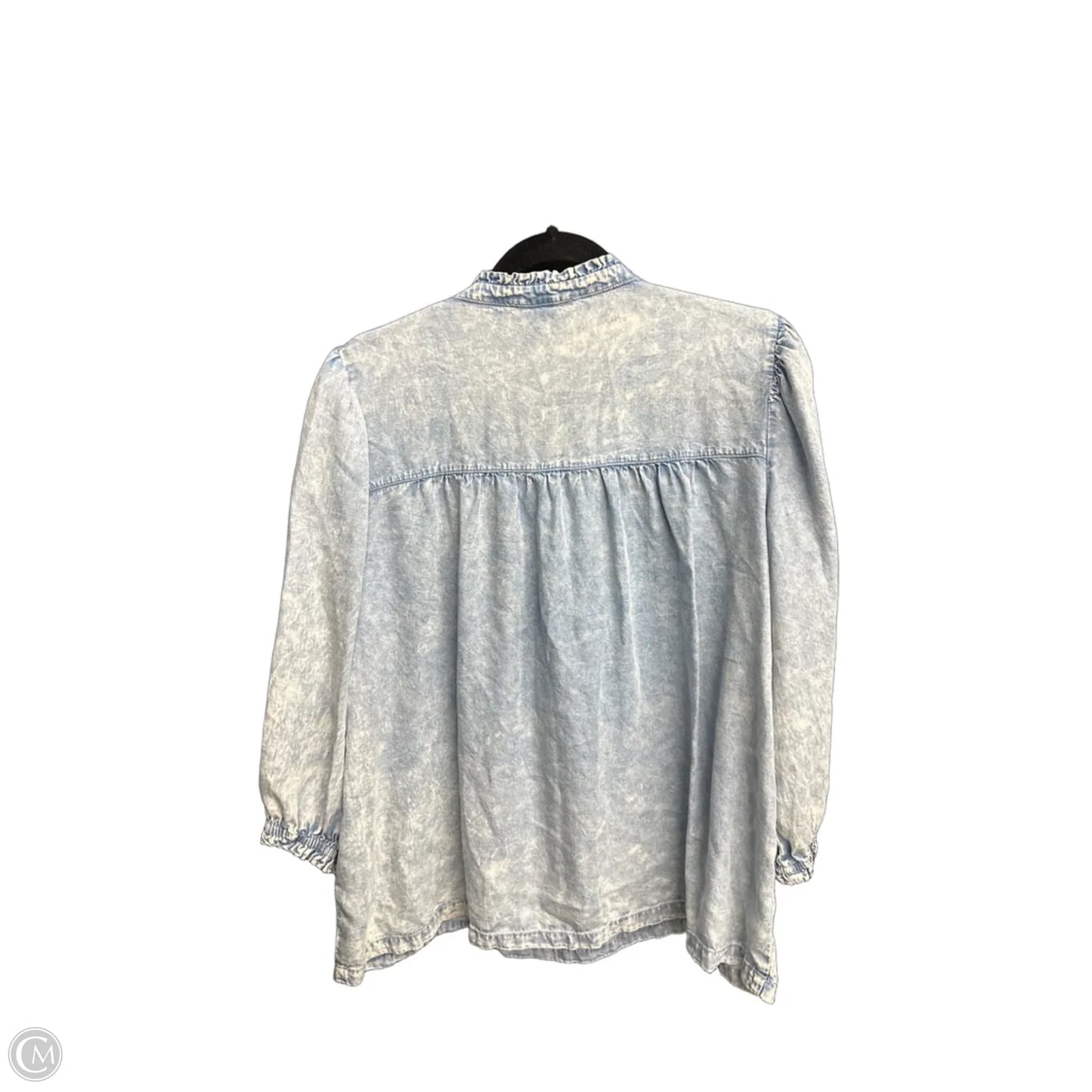 Top Long Sleeve By Jane And Delancey In Blue, Size: L