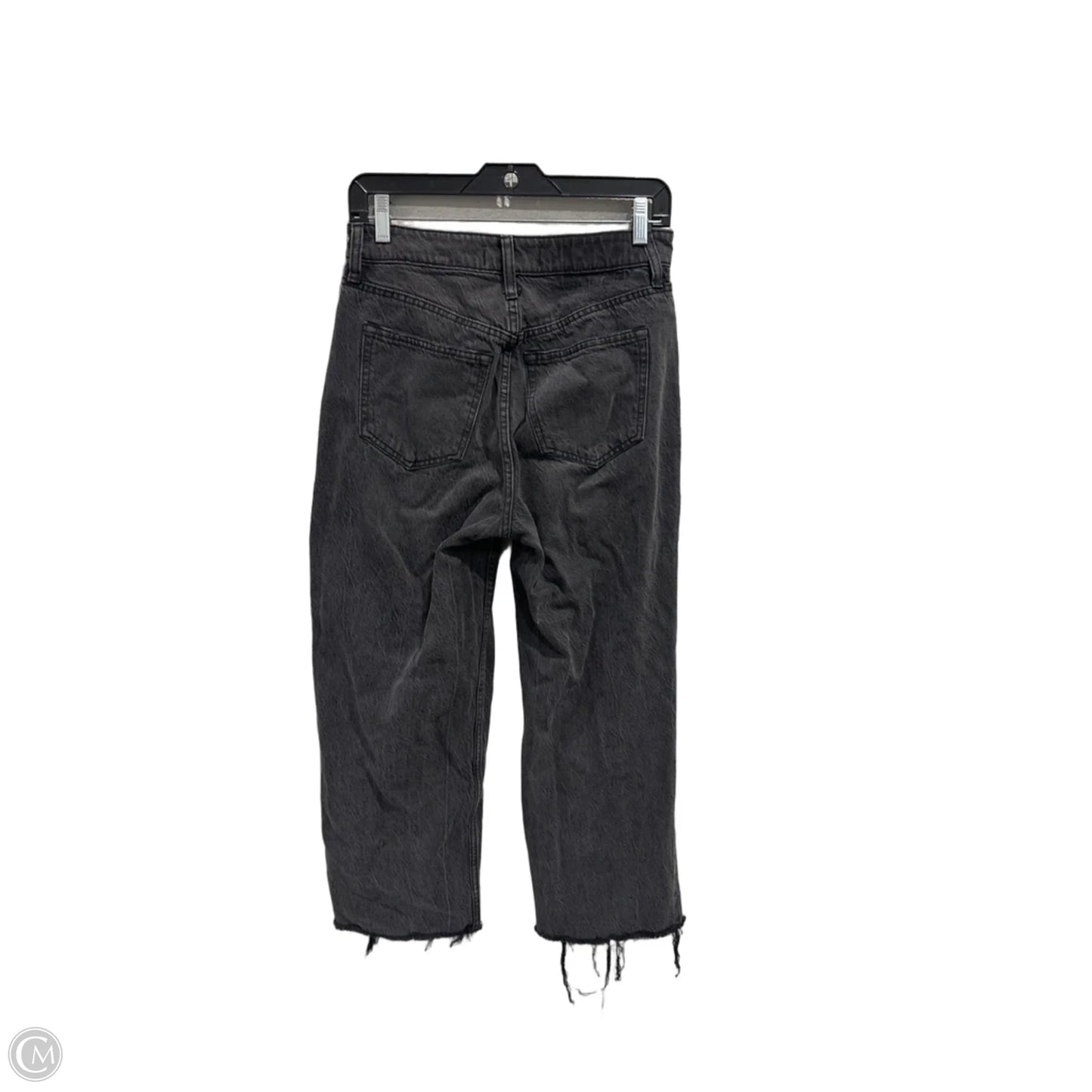 Jeans Wide Leg By Abercrombie And Fitch In Black Denim, Size: 2