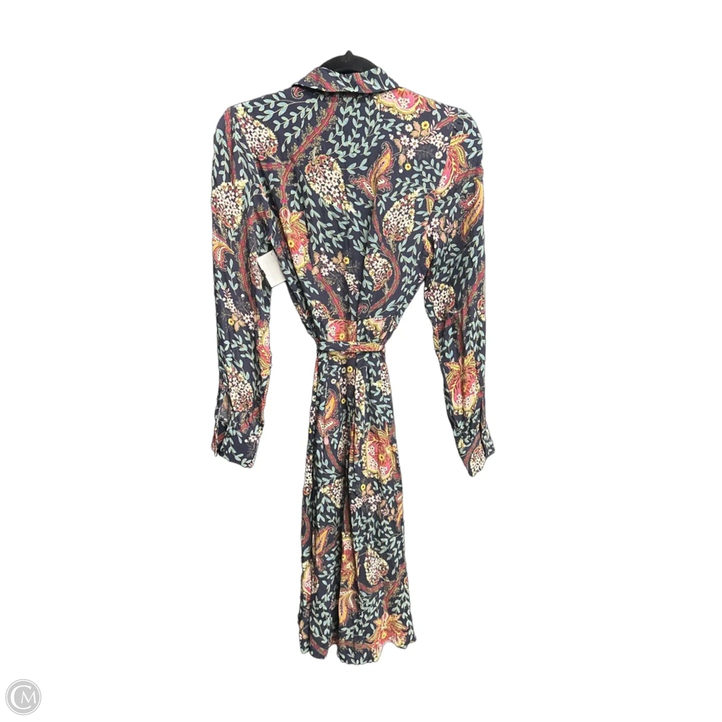 Dress Casual Midi By Loft In Navy, Size: Xs