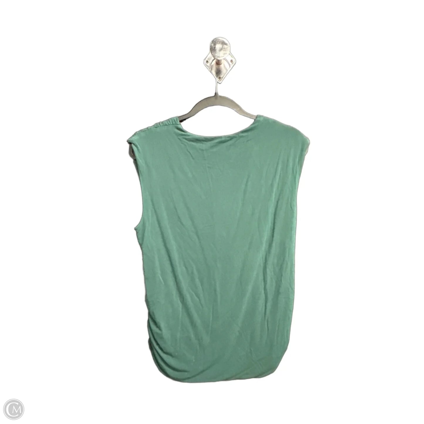Top Sleeveless By Loft In Green, Size: 2x