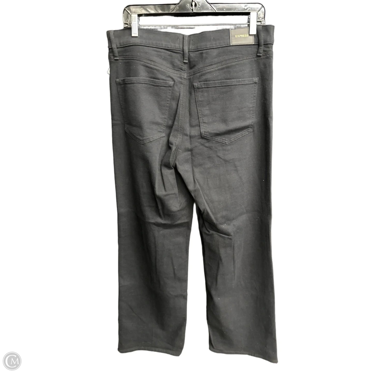 Jeans Wide Leg By Express In Black, Size: 12