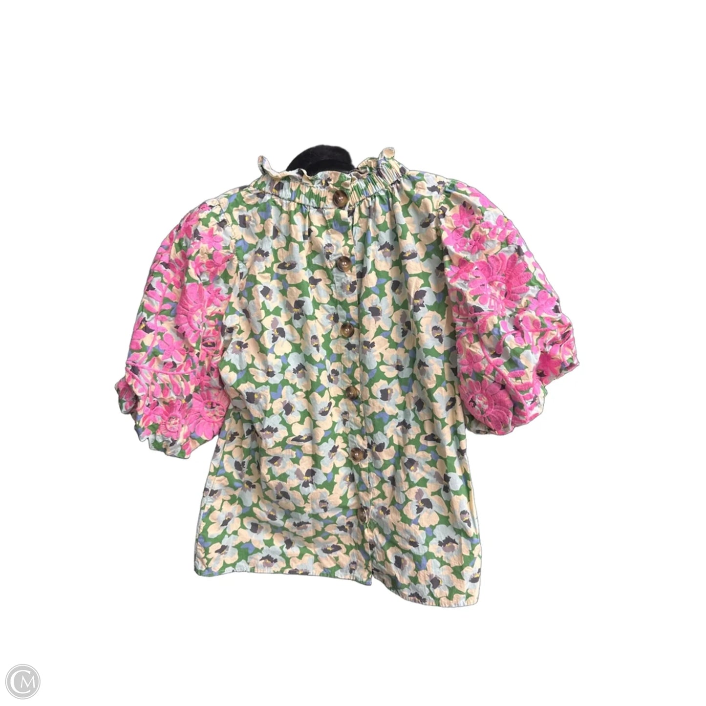 Top Short Sleeve By Thml In Green, Size: Xs