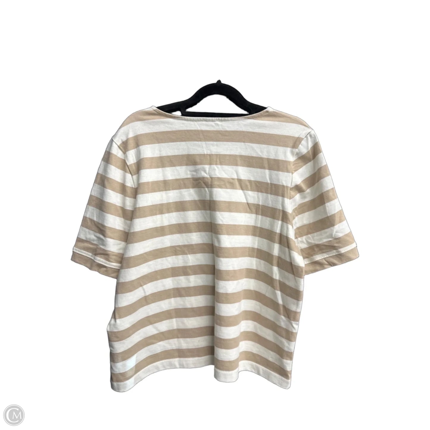 Top Short Sleeve By J. Crew In Striped Pattern, Size: L