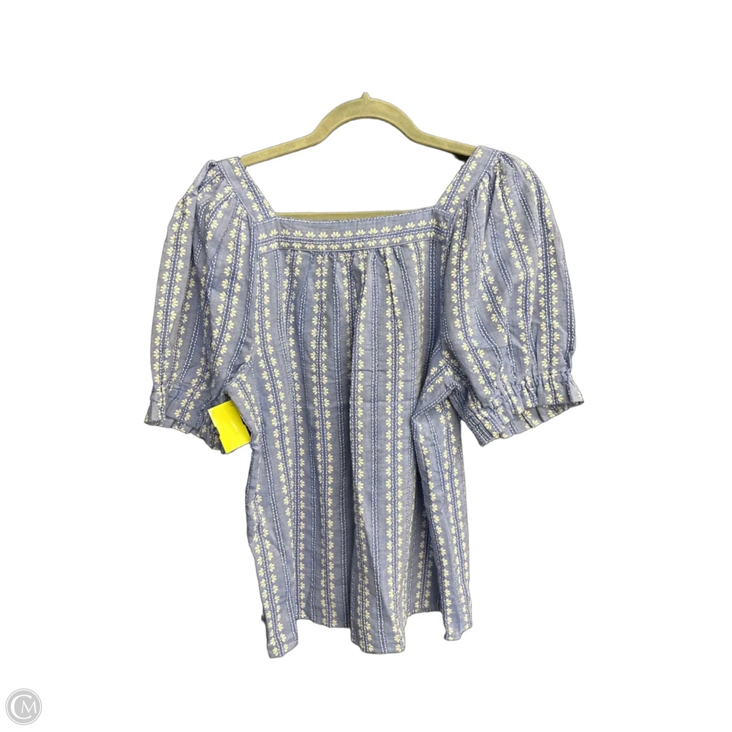 Top Short Sleeve By Loft In Blue, Size: M