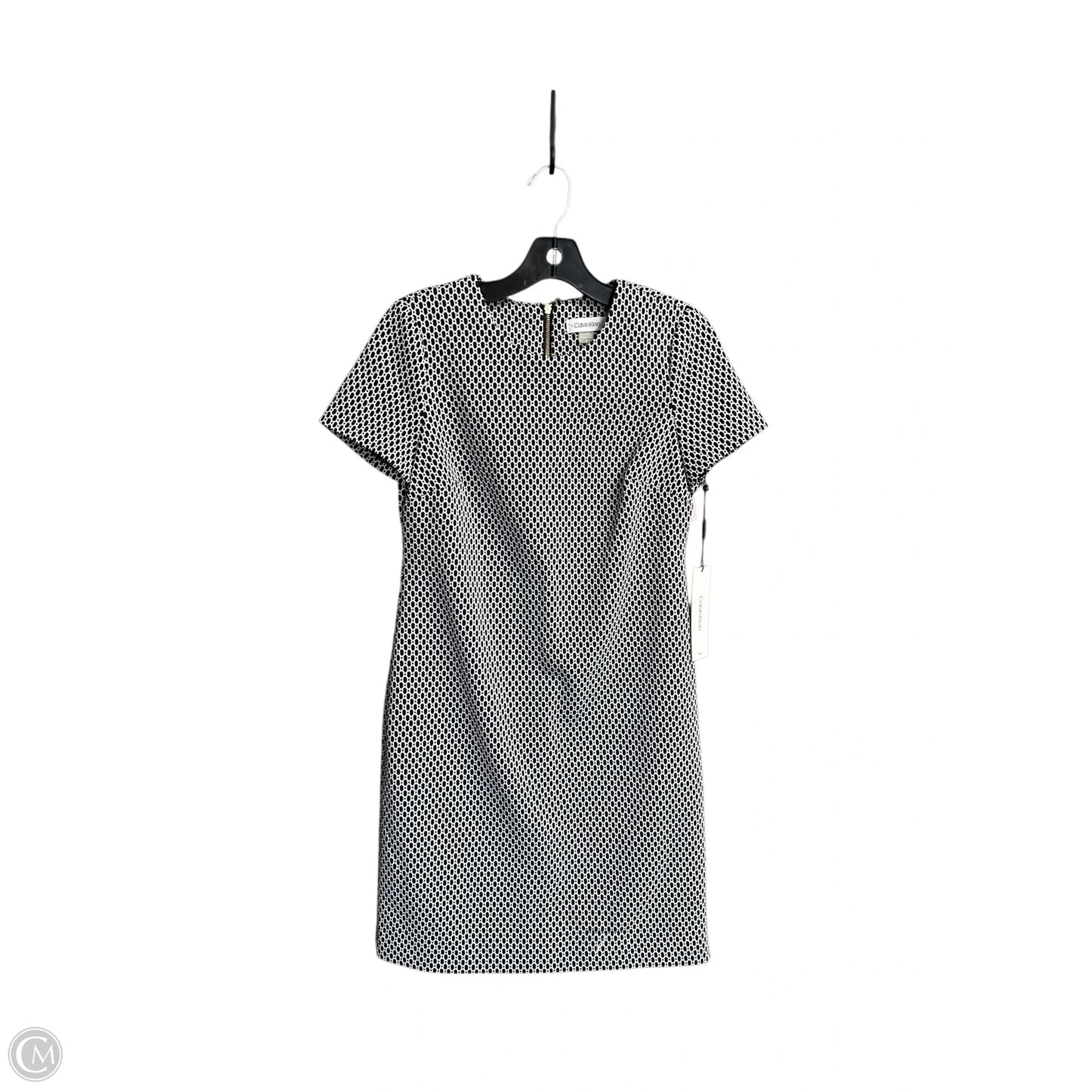Dress Casual Midi By Calvin Klein In Black, Size: 4