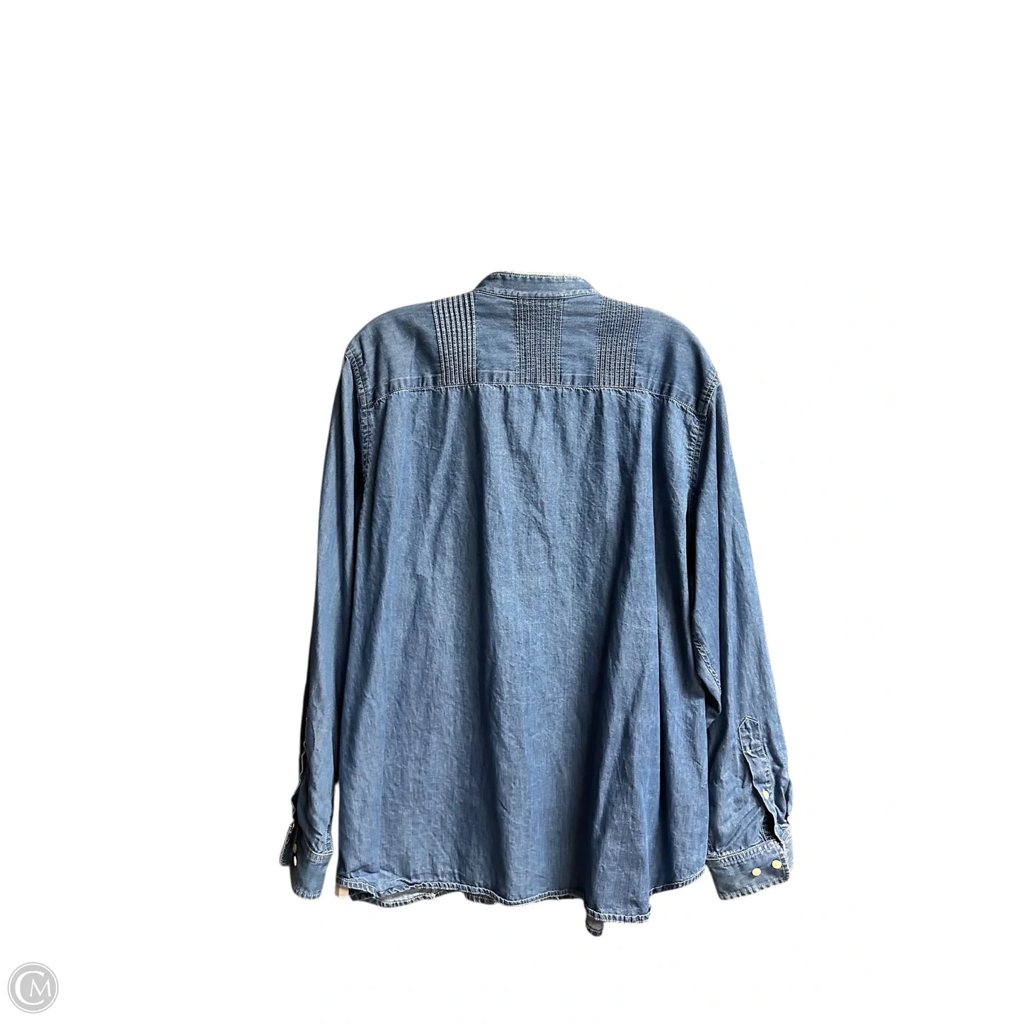 Top Long Sleeve By Ralph Lauren Co In Blue, Size: 2x