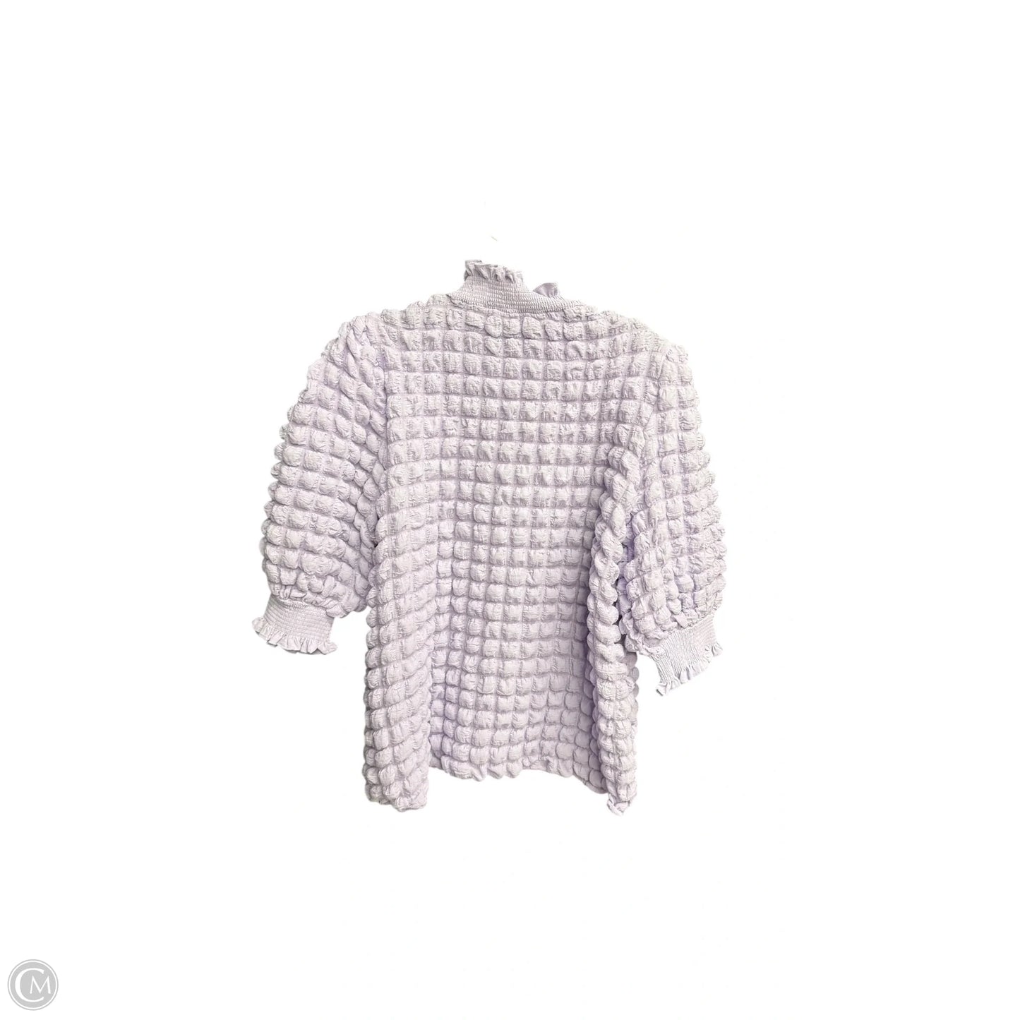 Top Short Sleeve By English Factory In Purple, Size: M