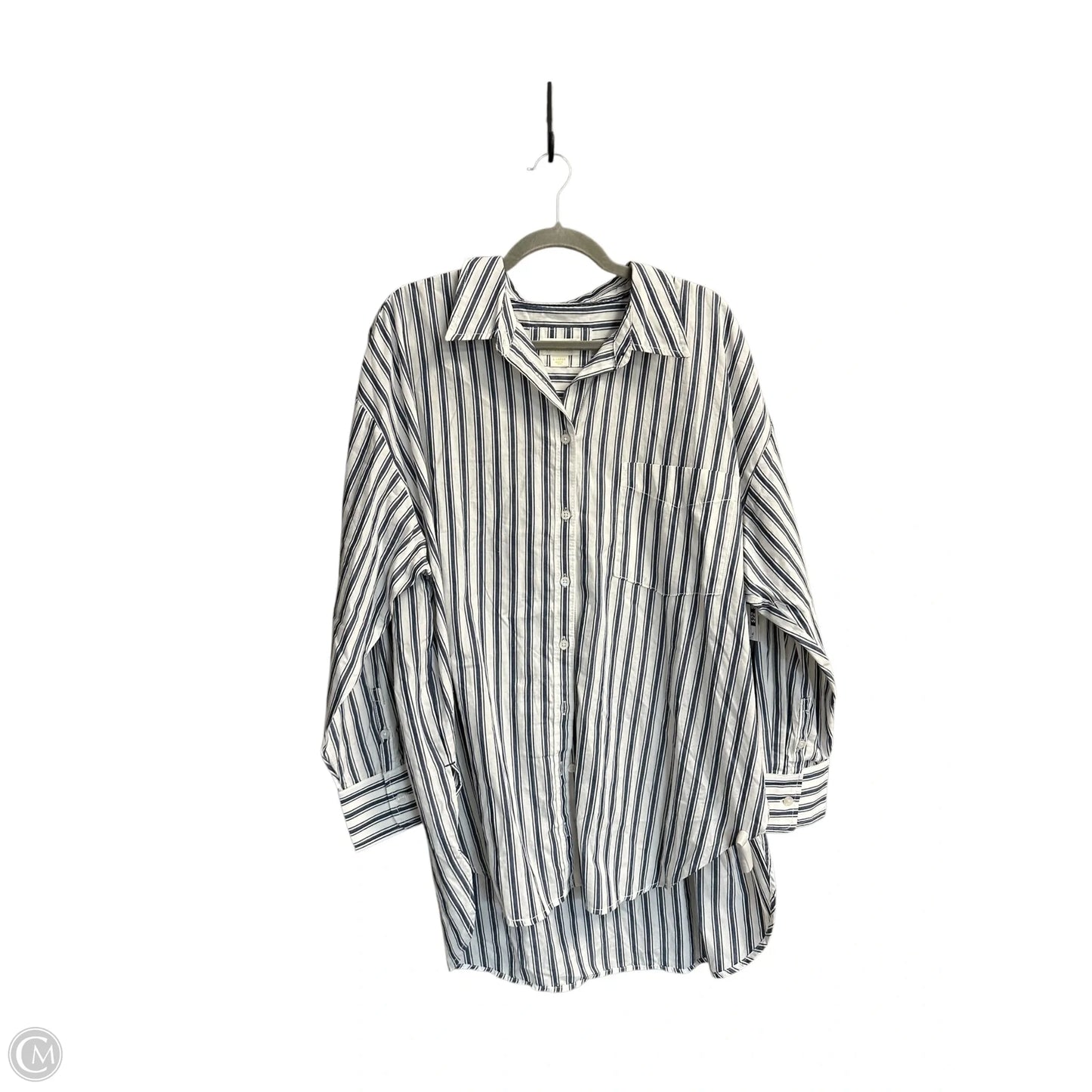 Tunic 3/4 Sleeve By Maeve In Striped Pattern, Size: Xl