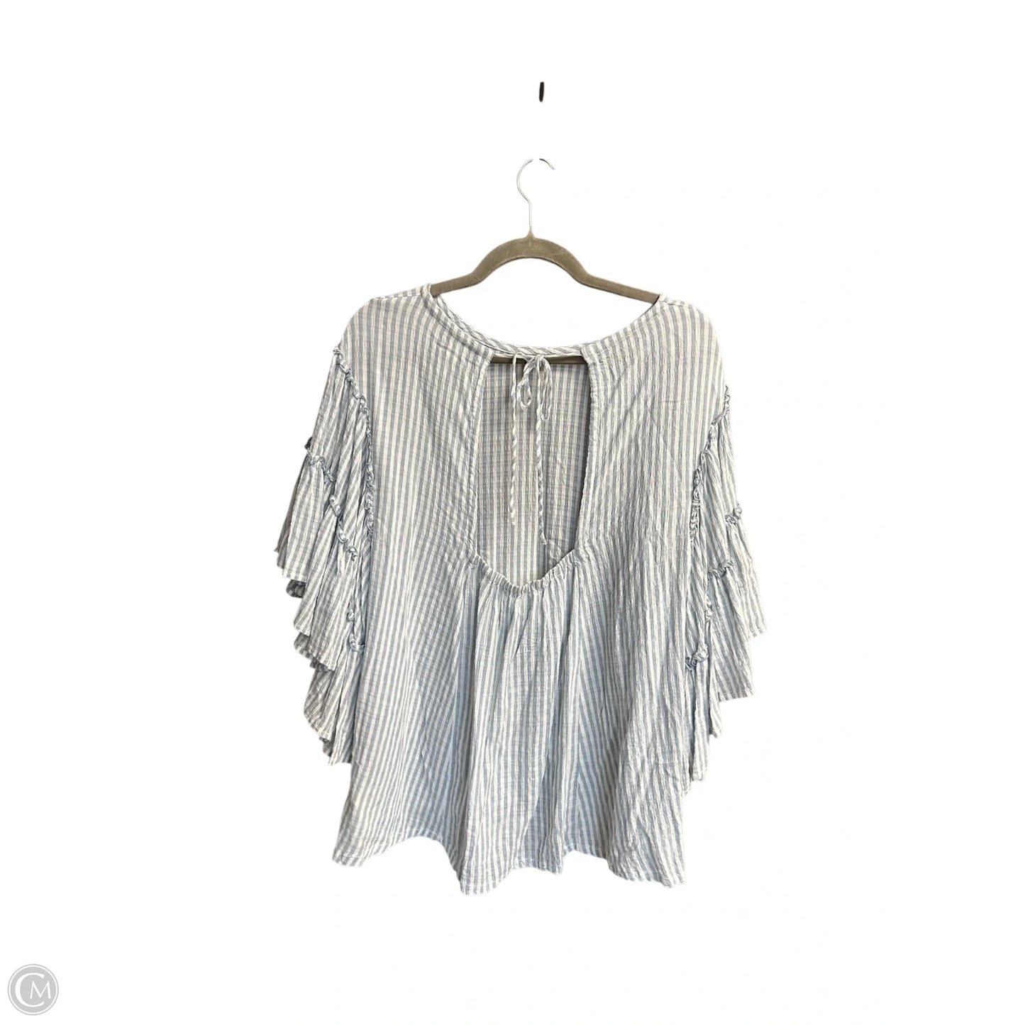 Top 3/4 Sleeve By Pilcro In Blue, Size: Xl