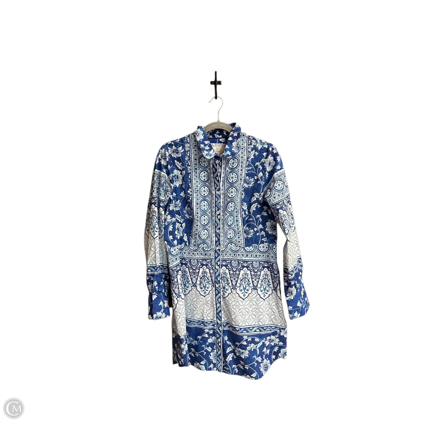 Dress Casual Short By Anthropologie In Blue, Size: L