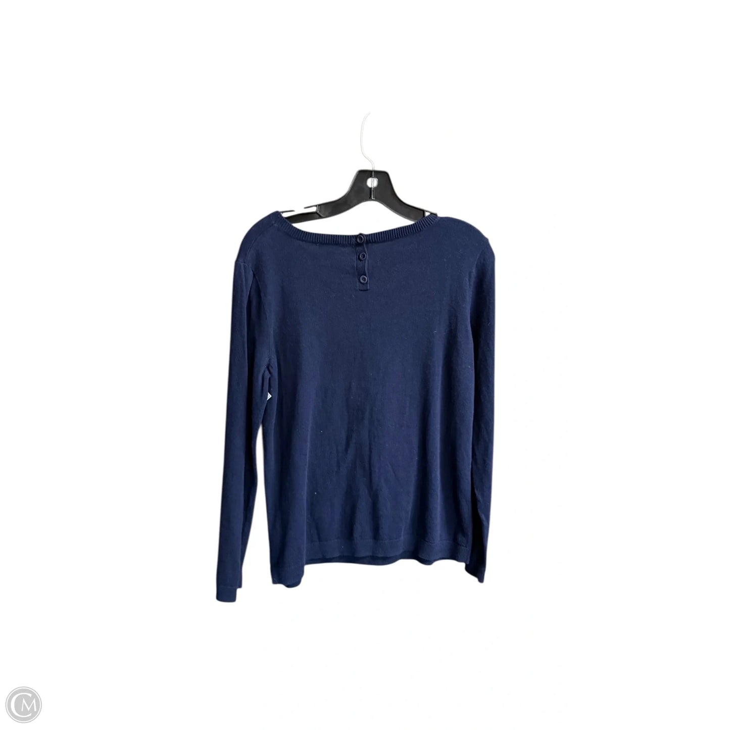Sweater By Talbots In Navy, Size: L