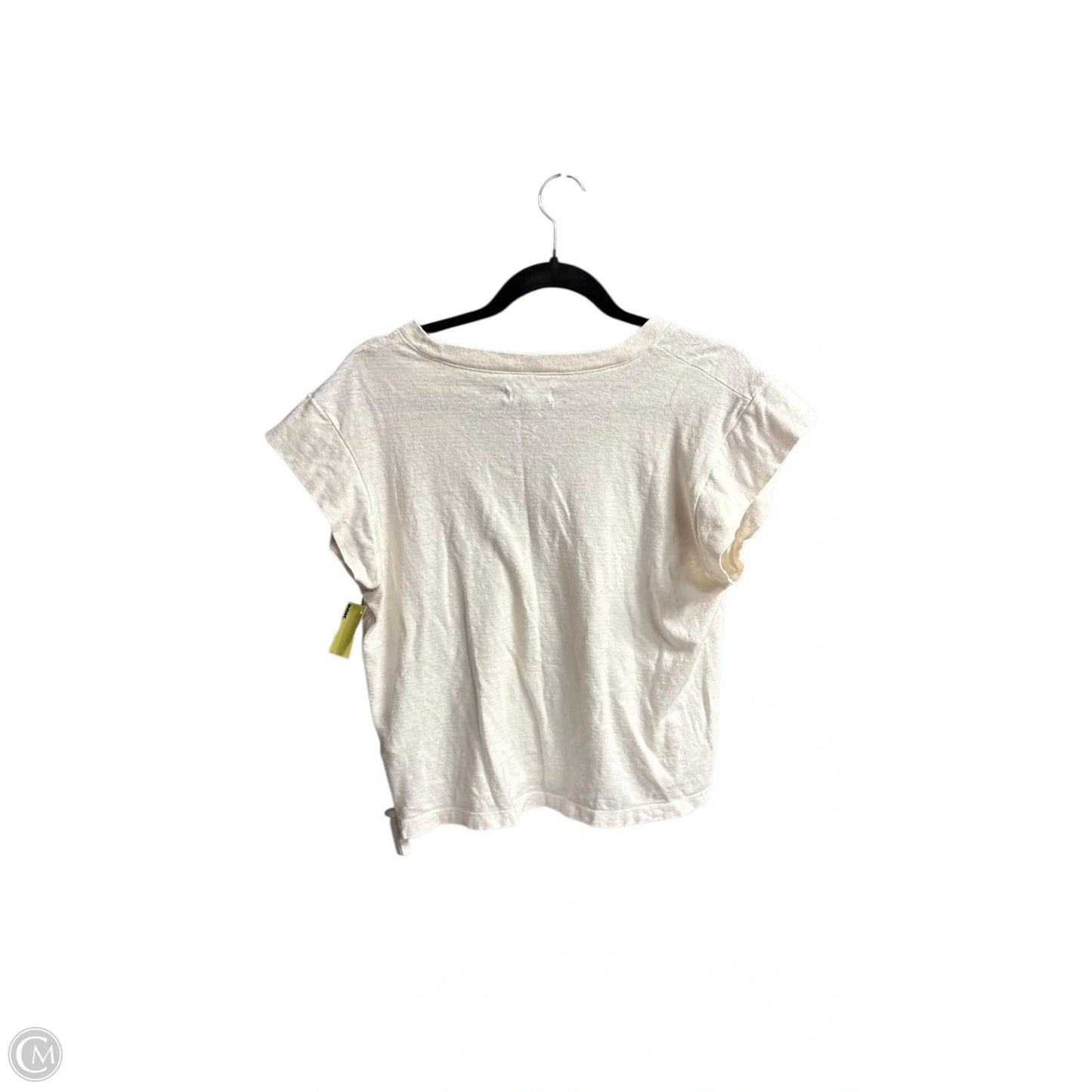 Top Short Sleeve By Madewell In Cream, Size: M