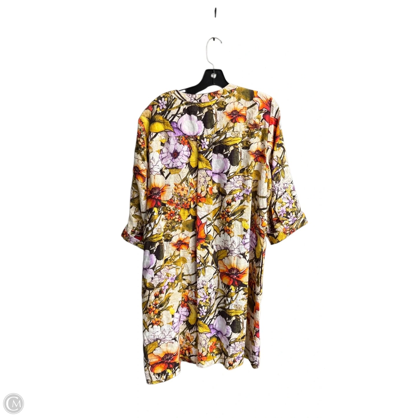 Dress Casual Midi By Chicos In Floral Print, Size: Xl