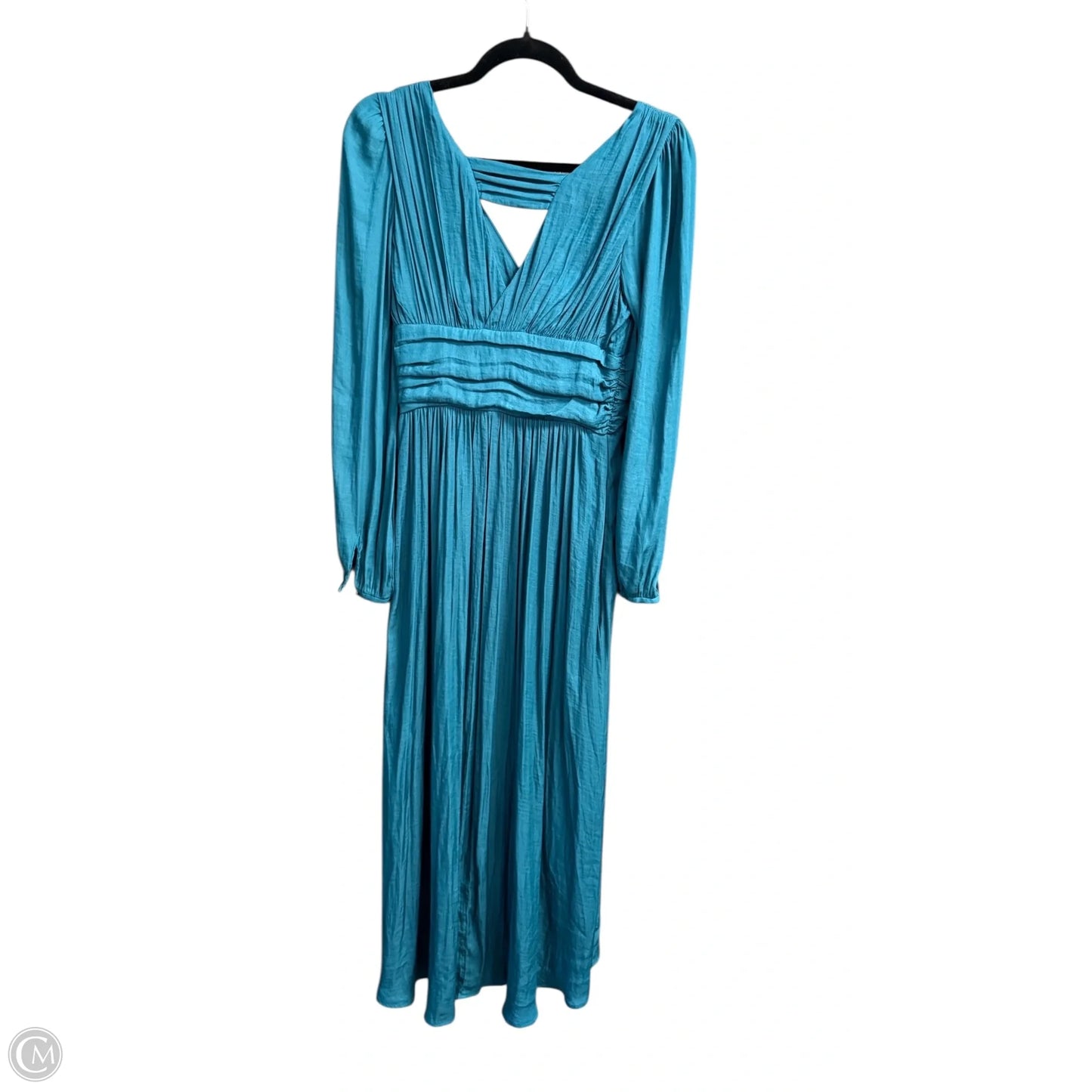Dress Casual Midi By Anthropologie In Teal, Size: 4