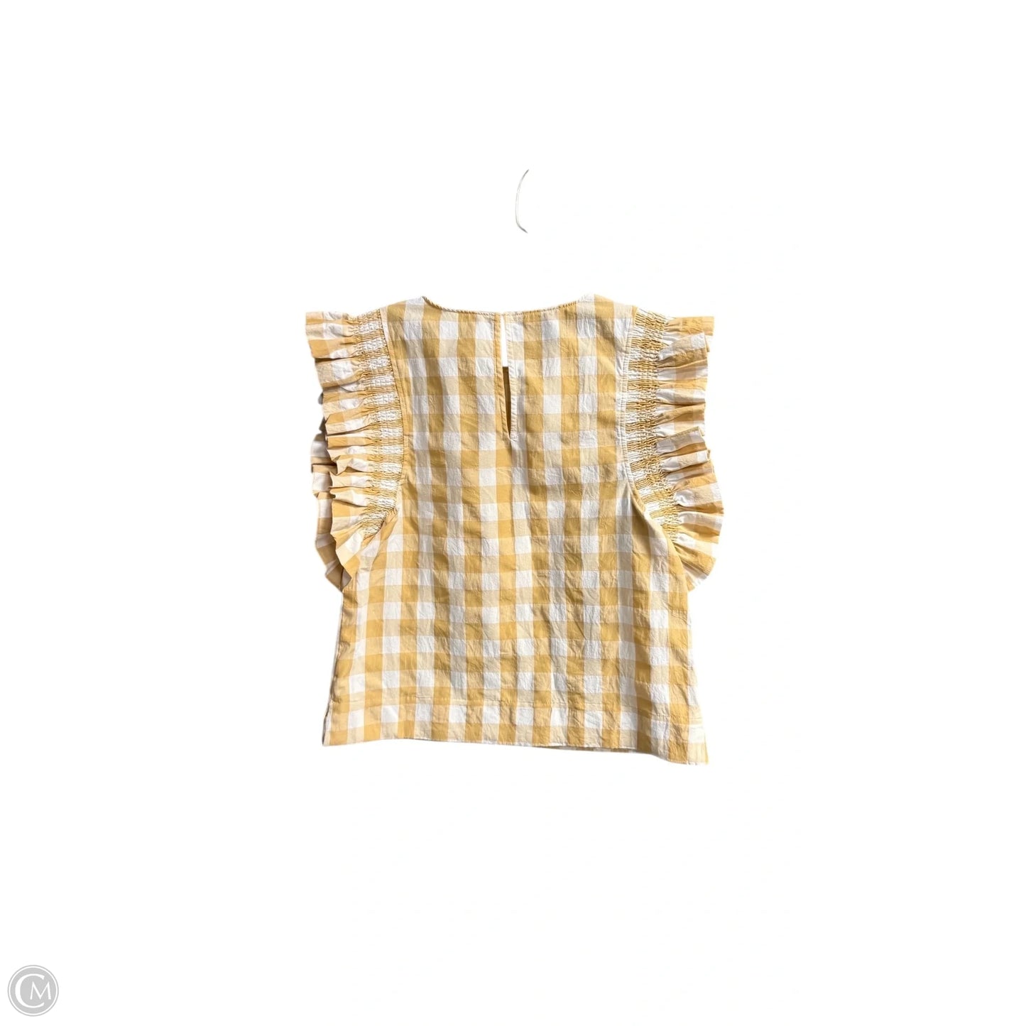 Top Sleeveless By English Factory In Plaid Pattern, Size: S