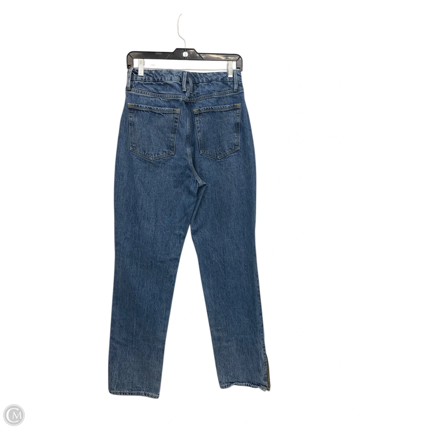 Jeans Straight By Good American In Blue Denim, Size: 6