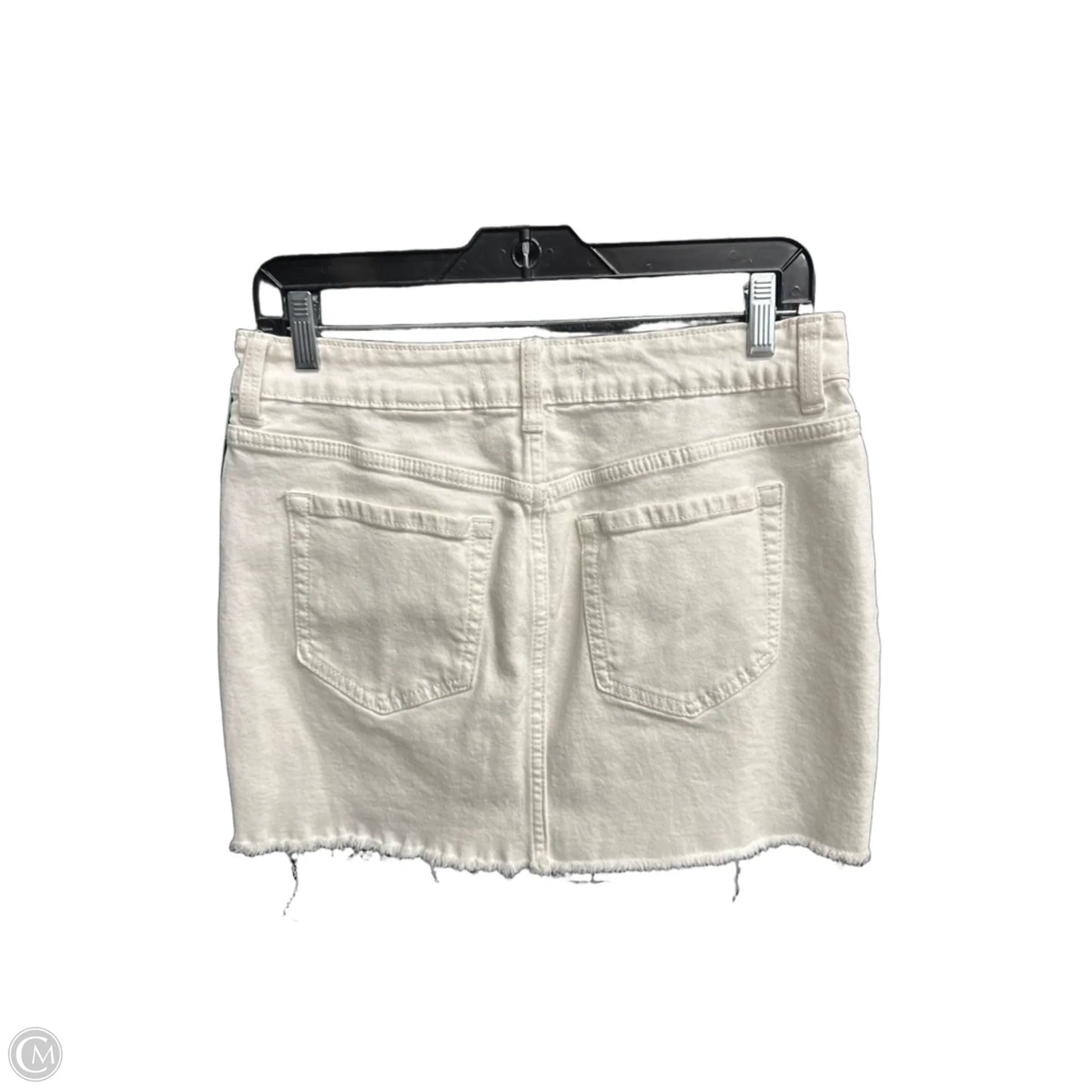Shorts By Eunina In White Denim, Size: M