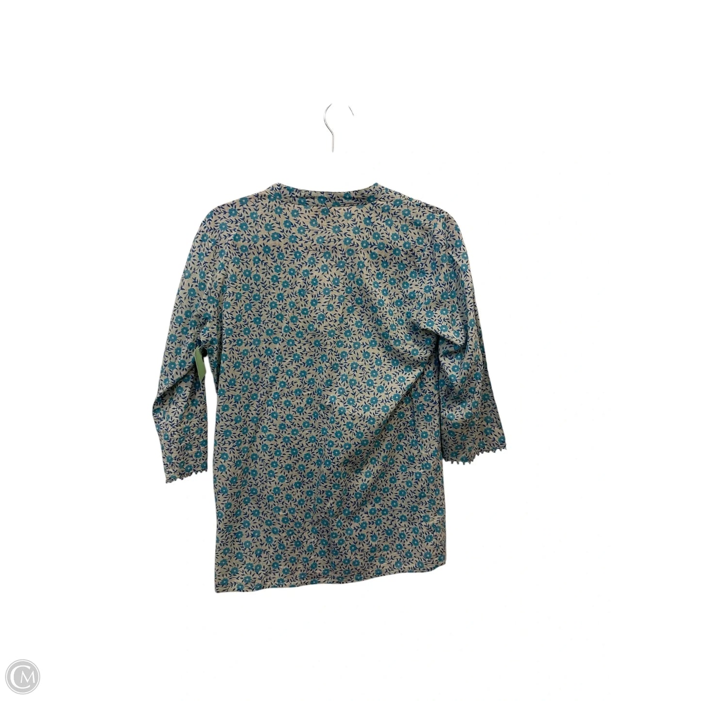 Tunic 3/4 Sleeve By Roller Rabbit In Blue, Size: Xs