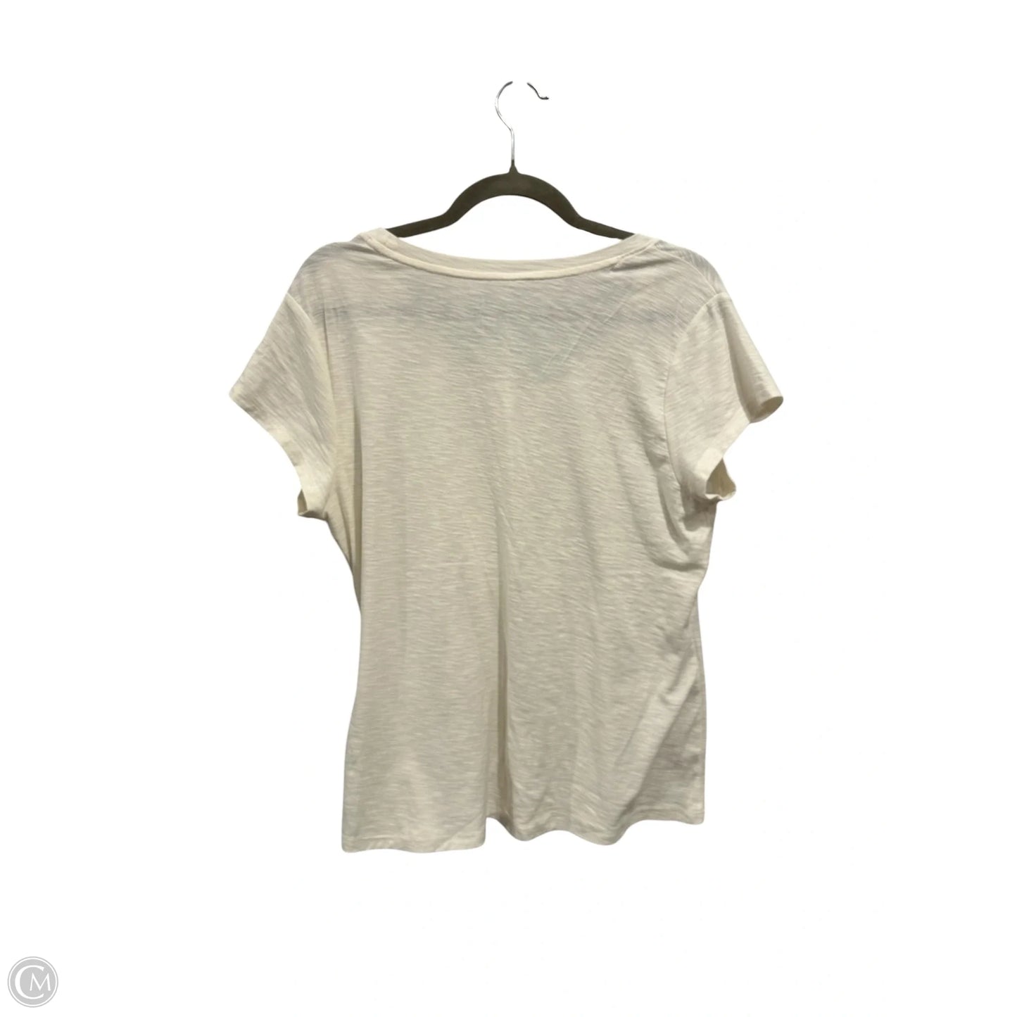 Top Short Sleeve Basic By So In Cream, Size: 2x