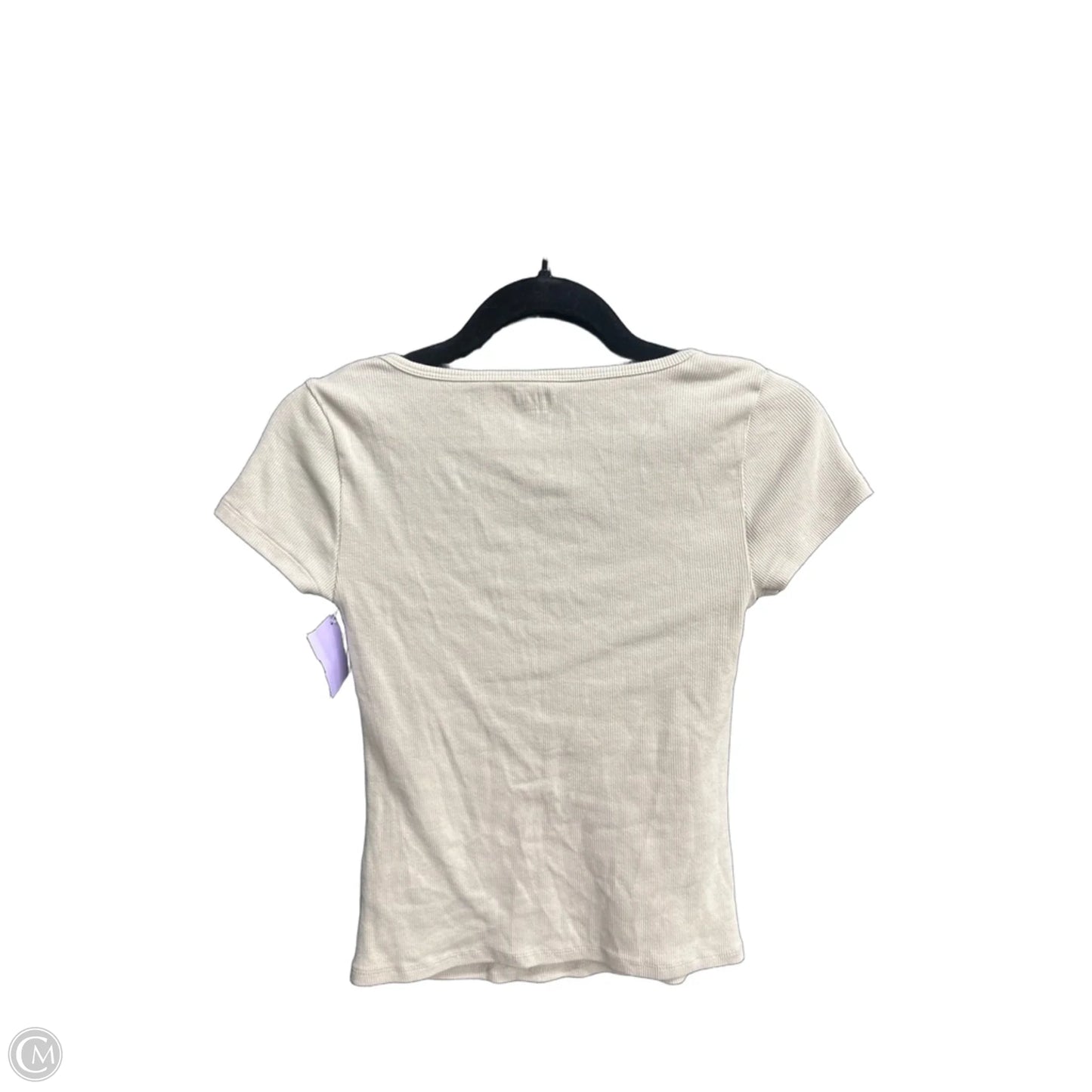 Top Short Sleeve By Old Navy In Cream, Size: Xs