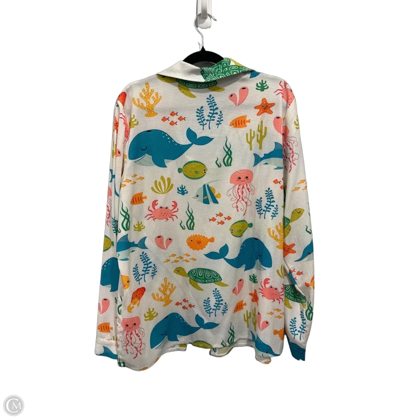 Top Long Sleeve By Clothes Mentor In Animal Print, Size: M