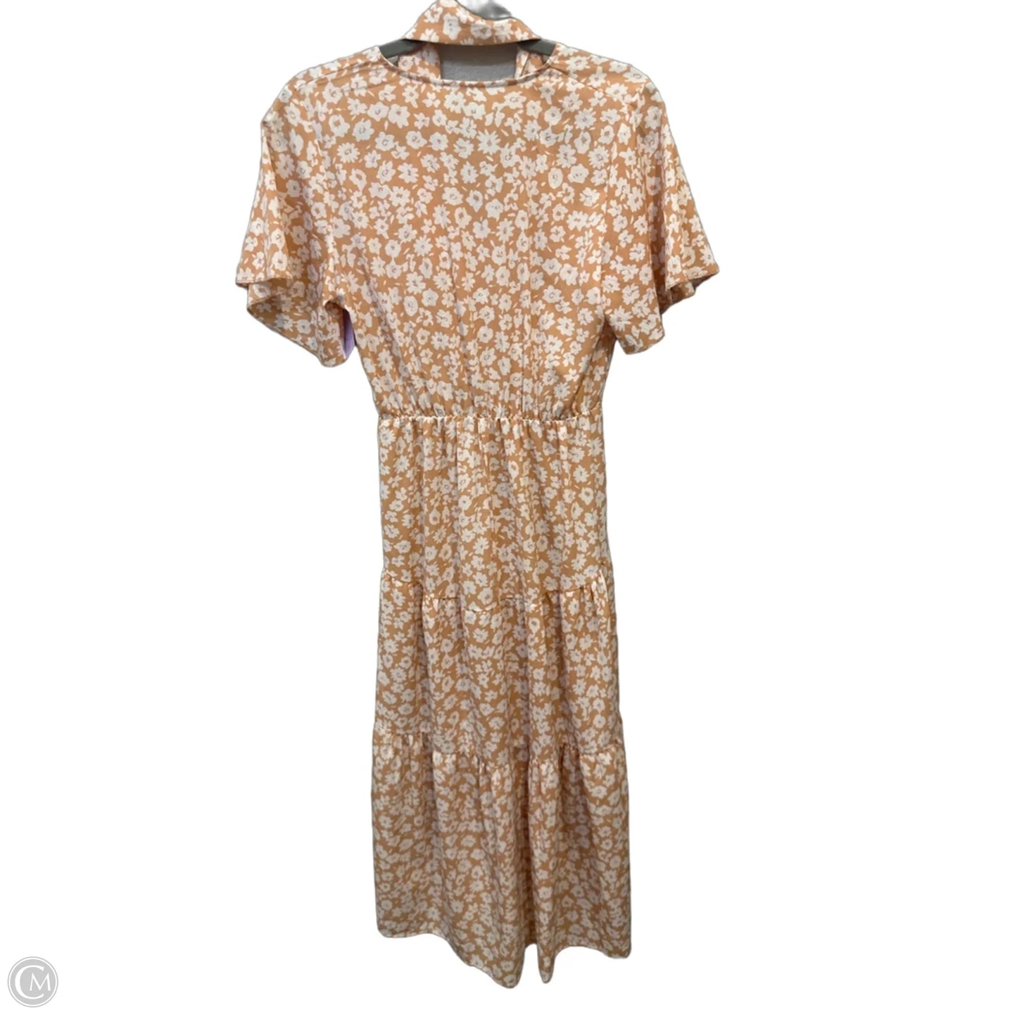 Dress Casual Midi By Clothes Mentor In Peach, Size: M