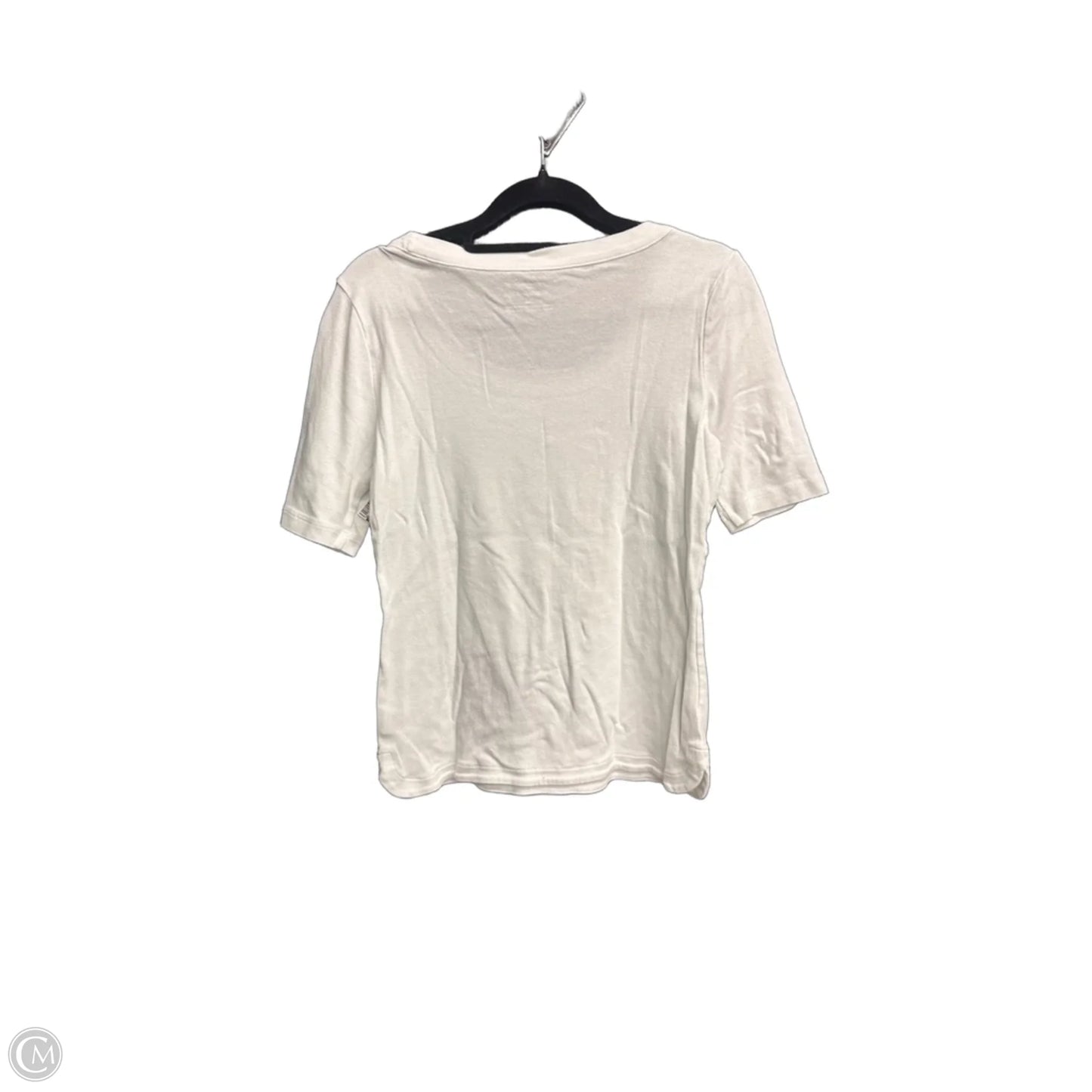 Top Short Sleeve By Talbots In White, Size: Xs