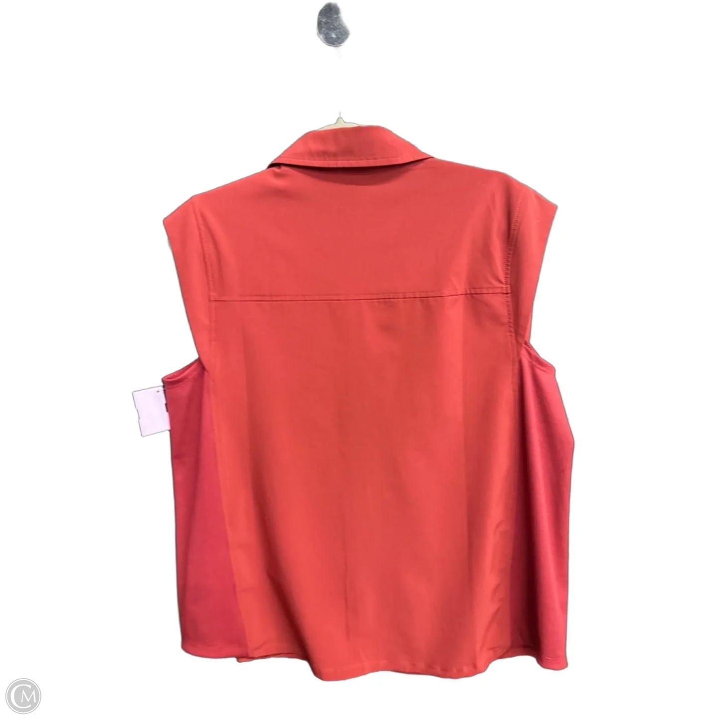 Top Sleeveless By Chicos In Red, Size: L