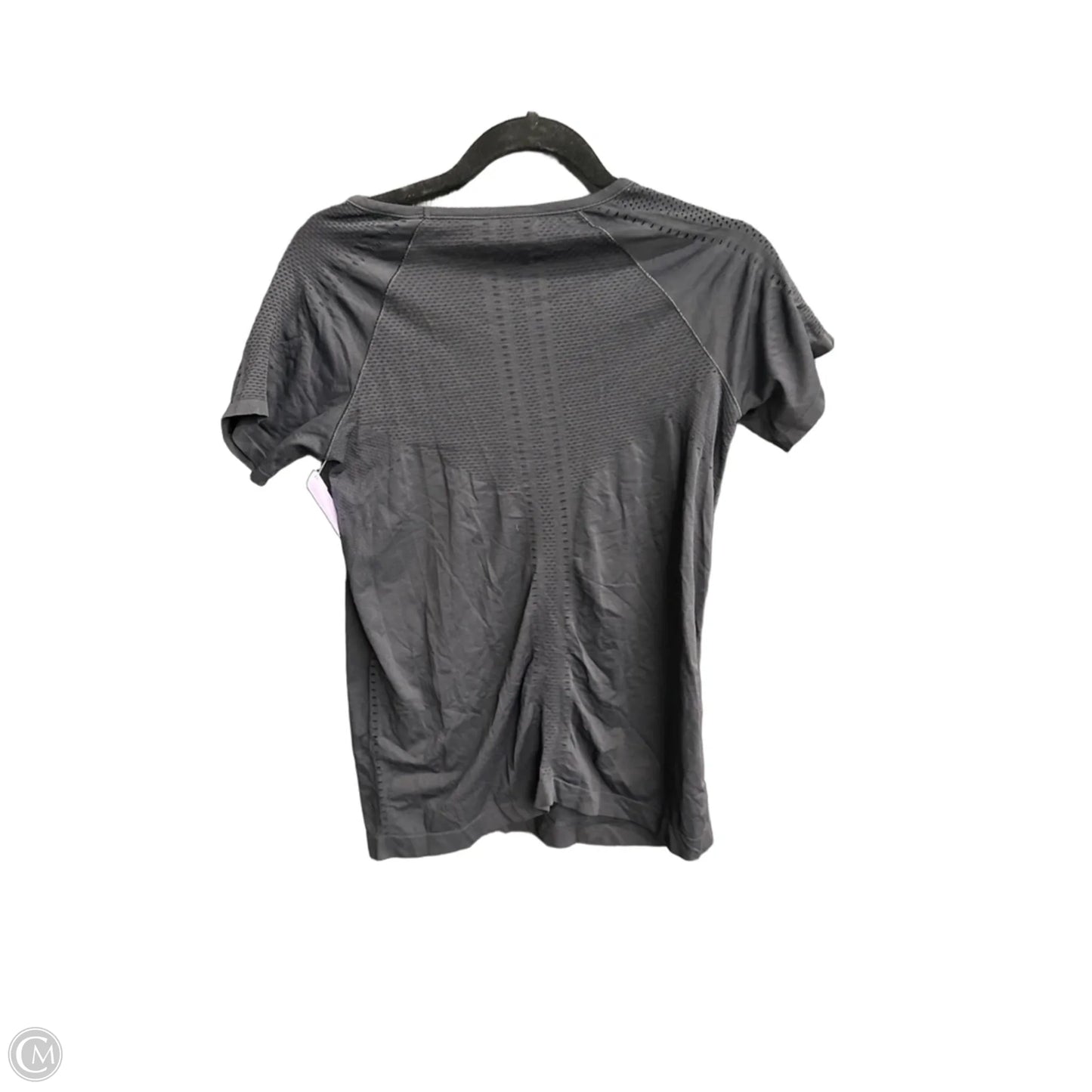 Athletic Top Short Sleeve By Athleta In Black, Size: M
