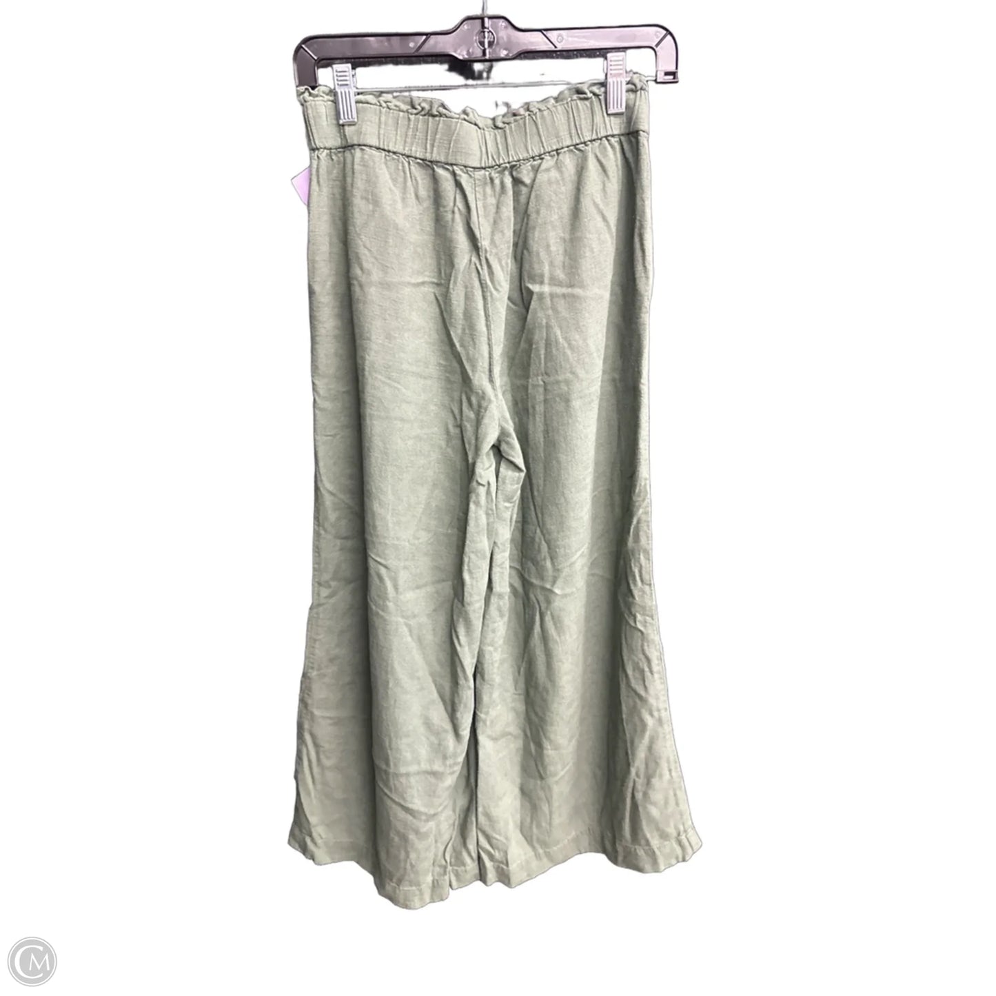 Pants Linen By Loft In Green, Size: Xs