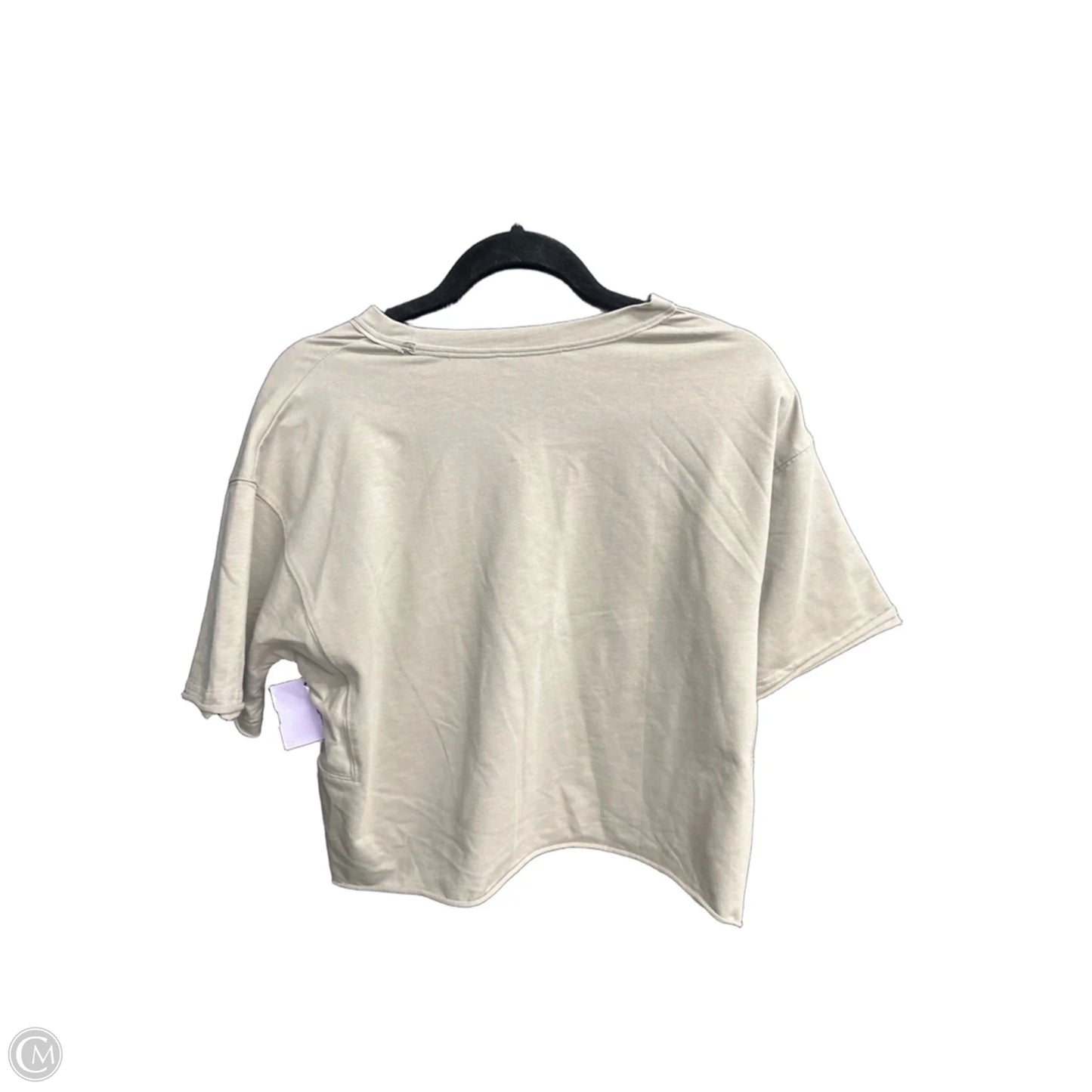 Top Short Sleeve By Clothes Mentor In Beige, Size: S