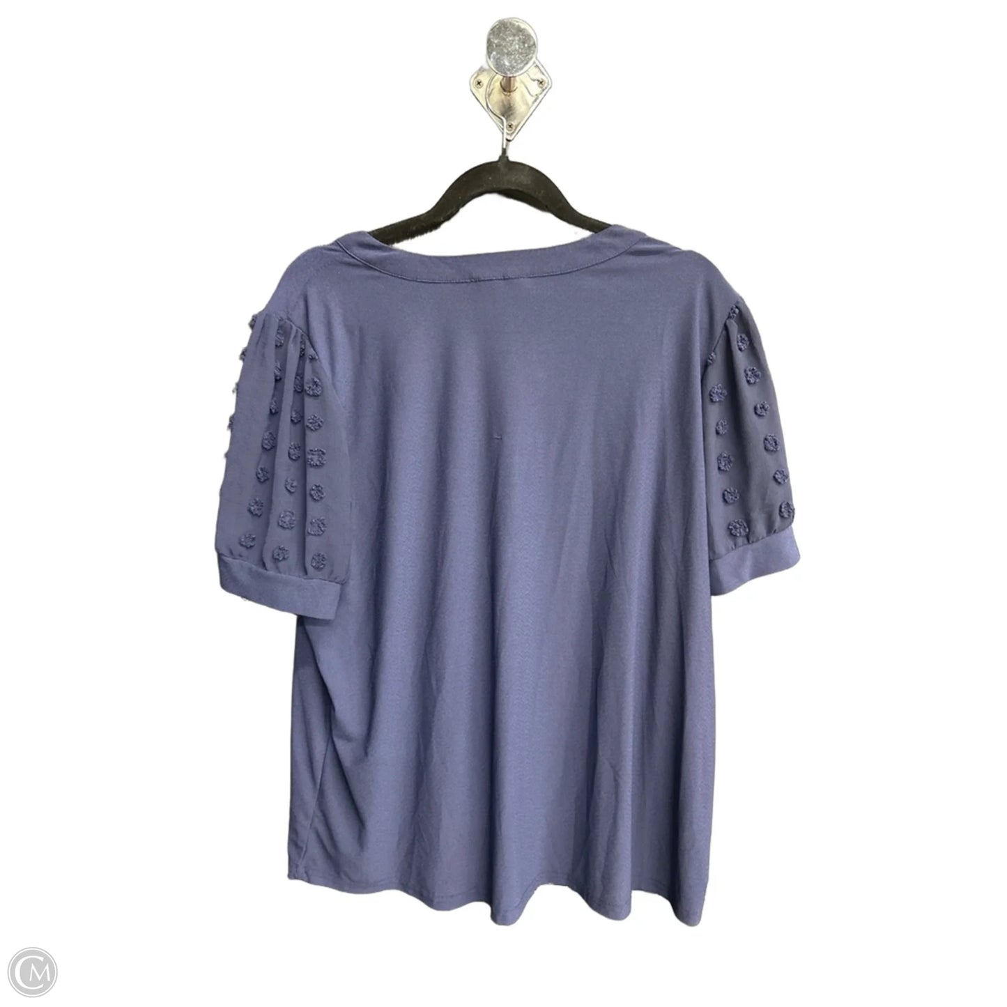 Top Short Sleeve By Clothes Mentor In Navy, Size: 1x