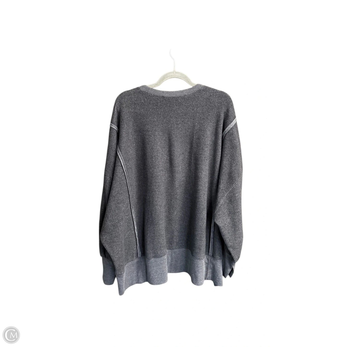 Sweatshirt By Double Zero In Grey, Size: M