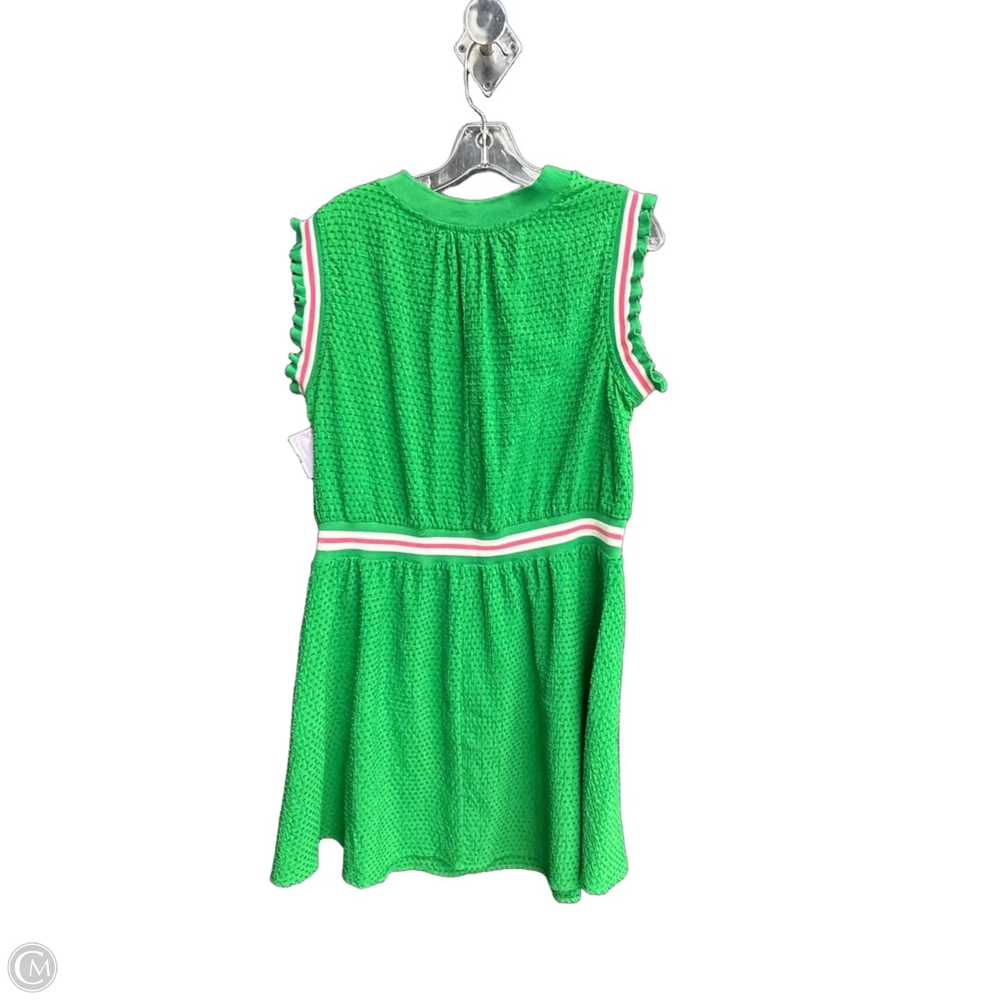 Dress Casual Midi By Voy In Green & Pink, Size: L