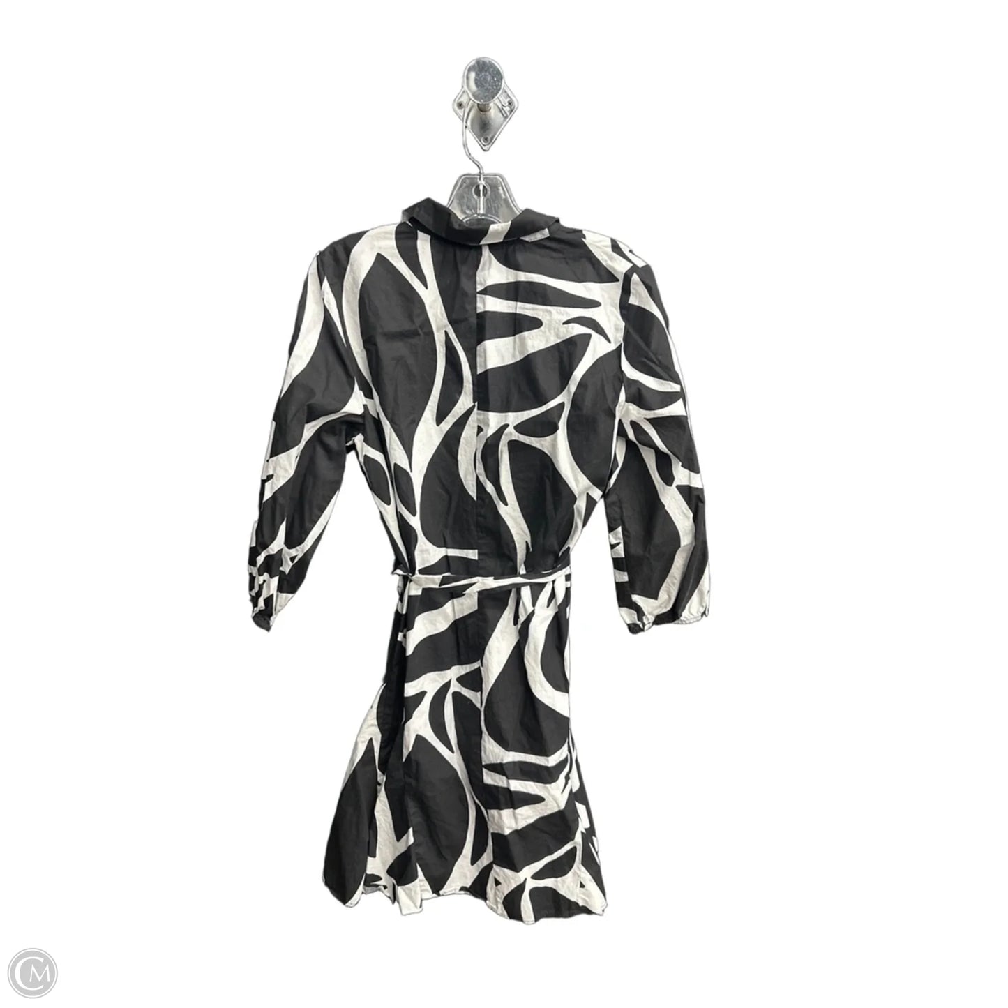 Dress Casual Midi By Msk In Black & White, Size: L