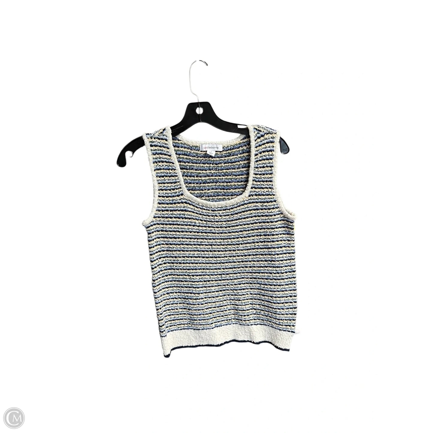 Top Sleeveless By Liz Claiborne In Striped Pattern, Size: S