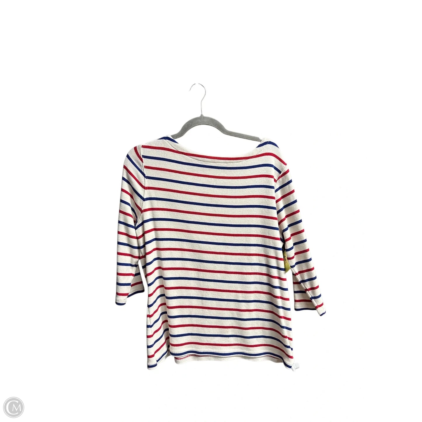 Top 3/4 Sleeve By L.l. Bean In Blue & Red & White, Size: Xl
