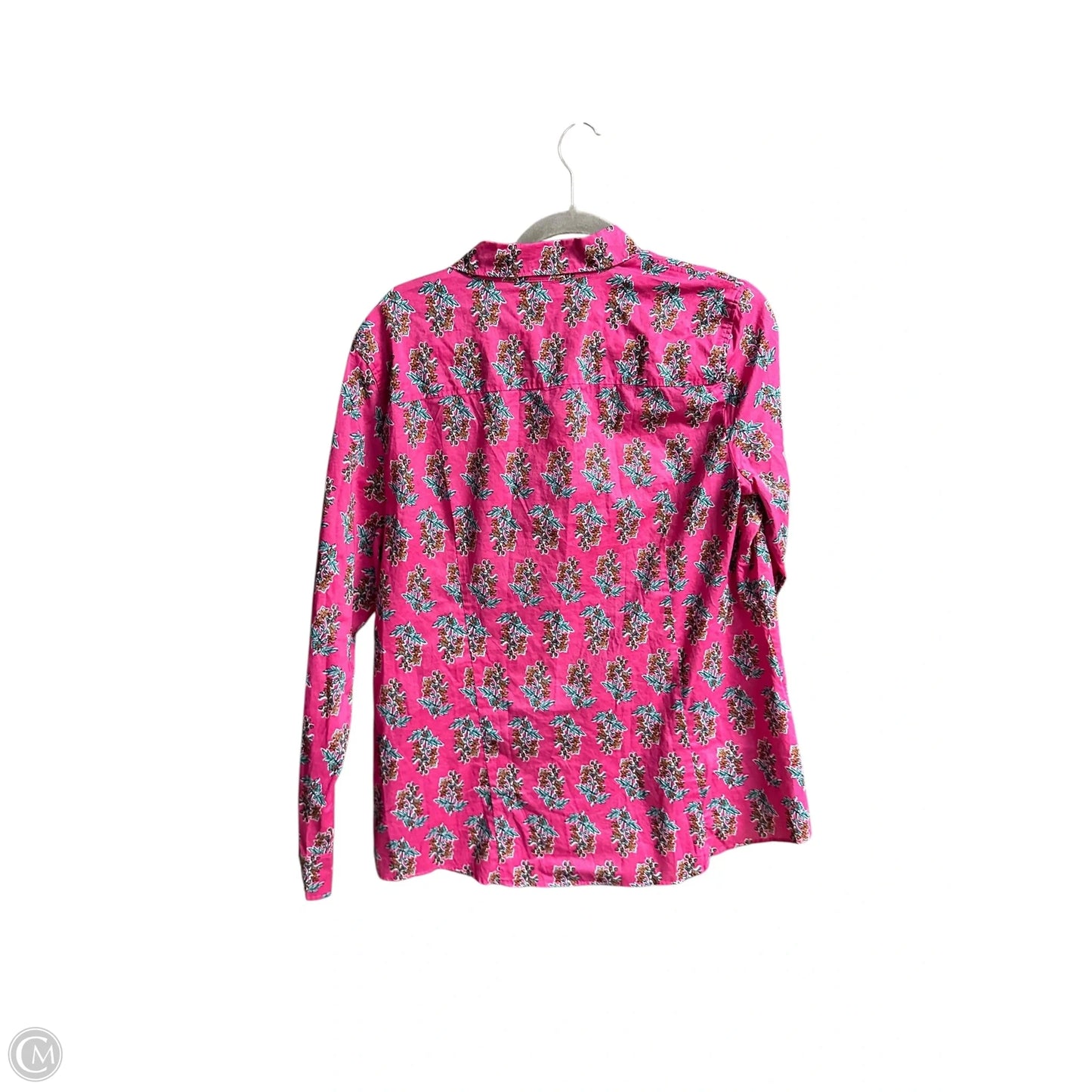 Blouse Long Sleeve By J. Crew In Floral Print, Size: Xl