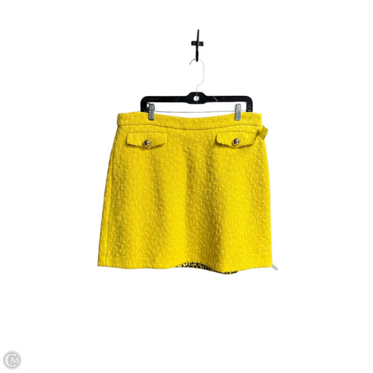 Skirt Designer By Kate Spade In Yellow, Size: Xl