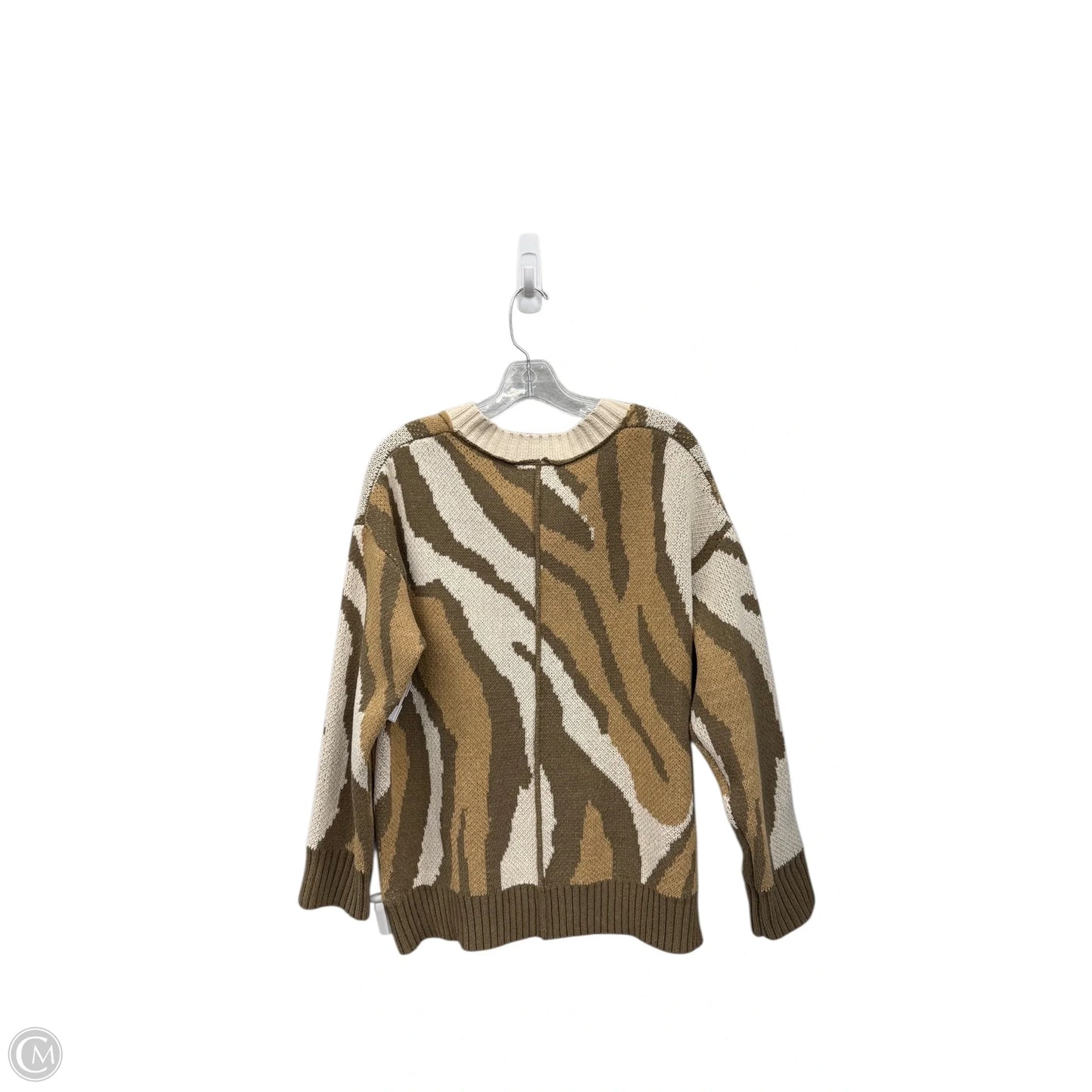 Sweater By Pol In Cream & Green, Size: M