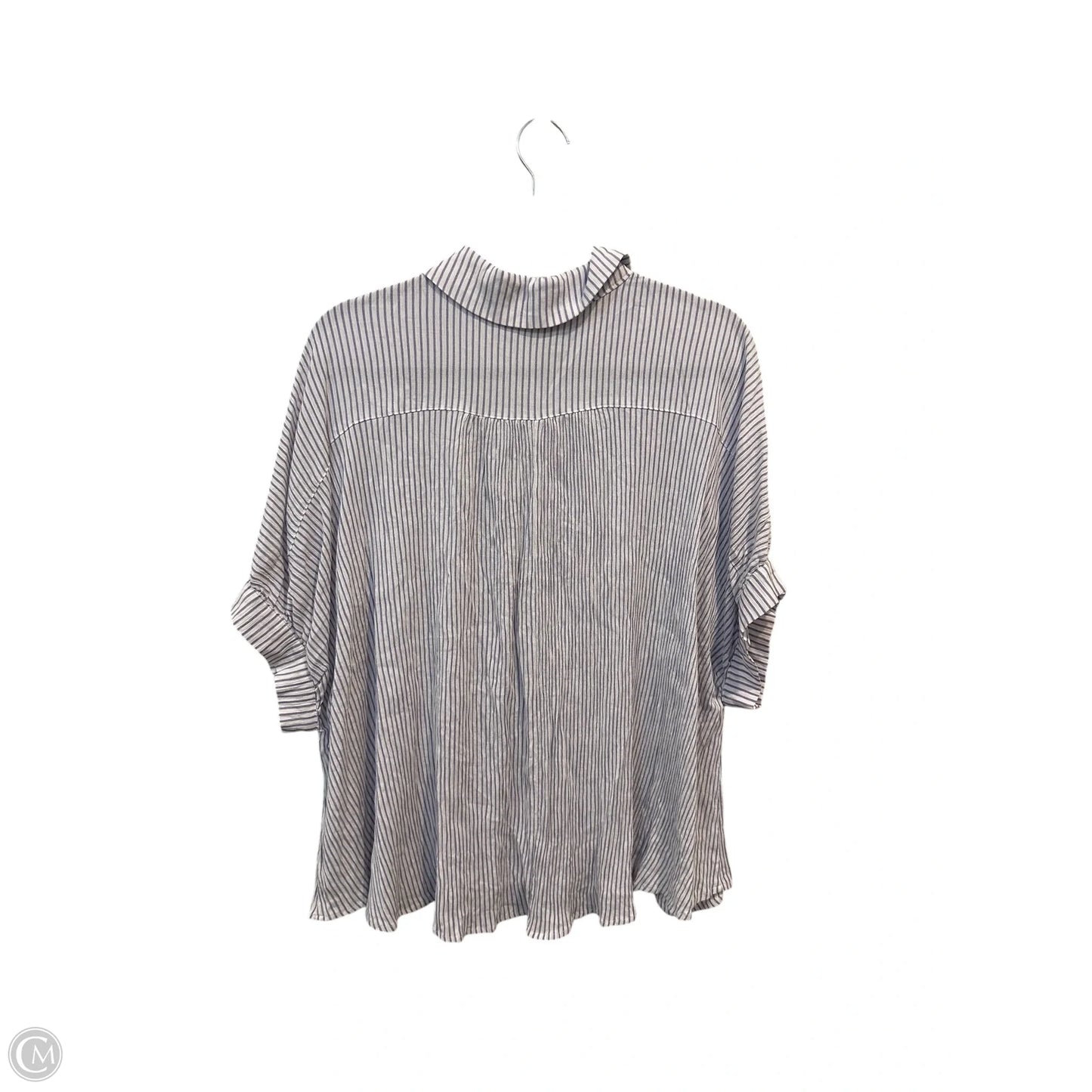 Top Short Sleeve By Ee Some In Striped Pattern, Size: S