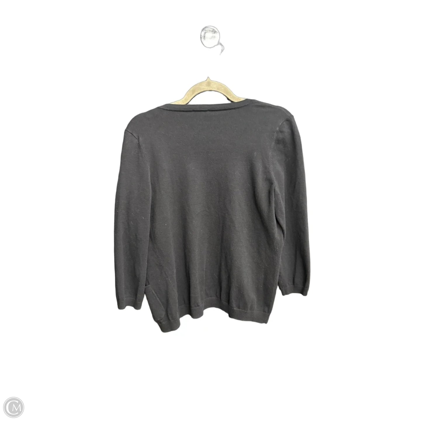 Sweater Cardigan By Talbots In Black, Size: S